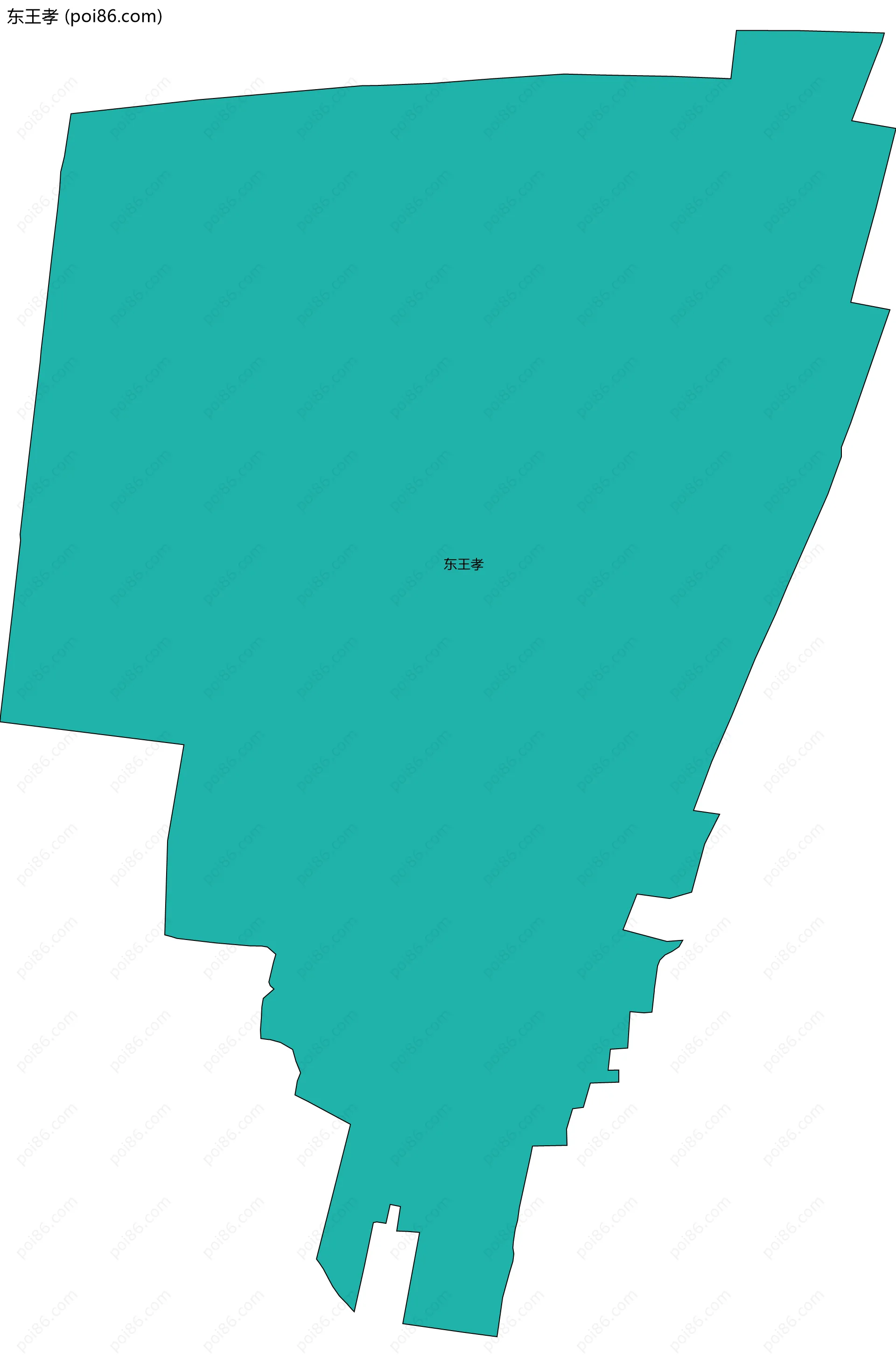 东王孝边界地图