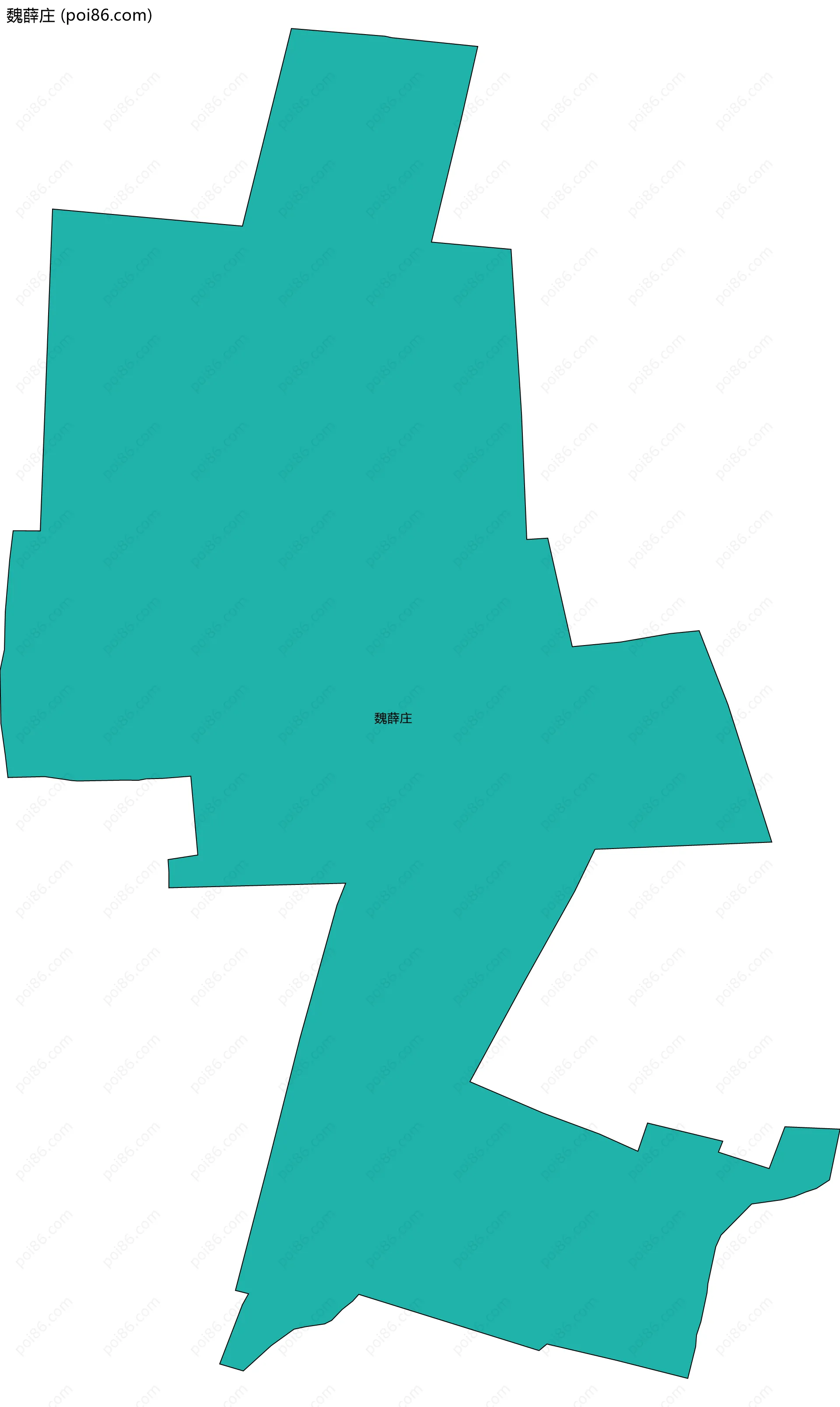 魏薛庄边界地图