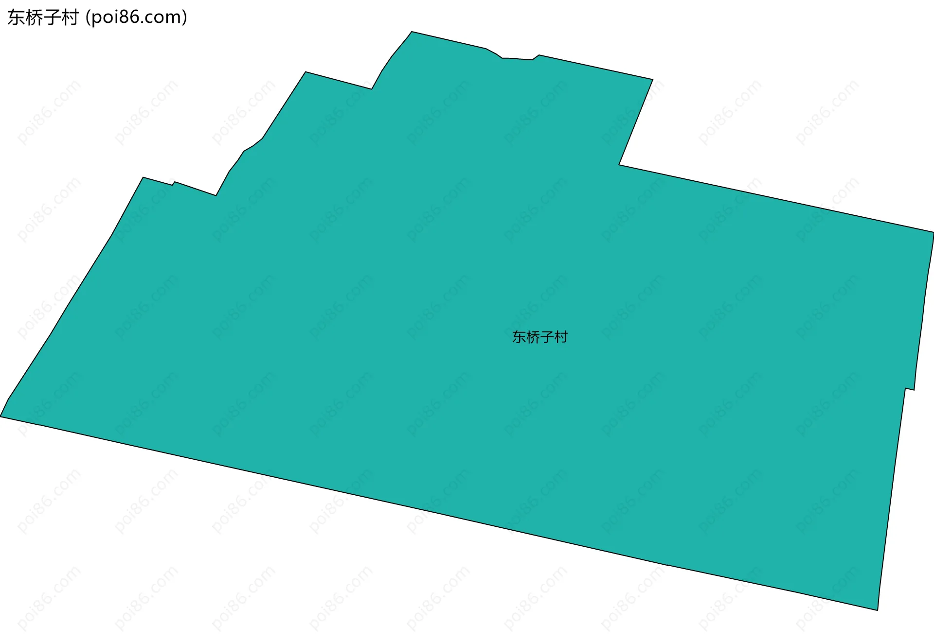 东桥子村边界地图
