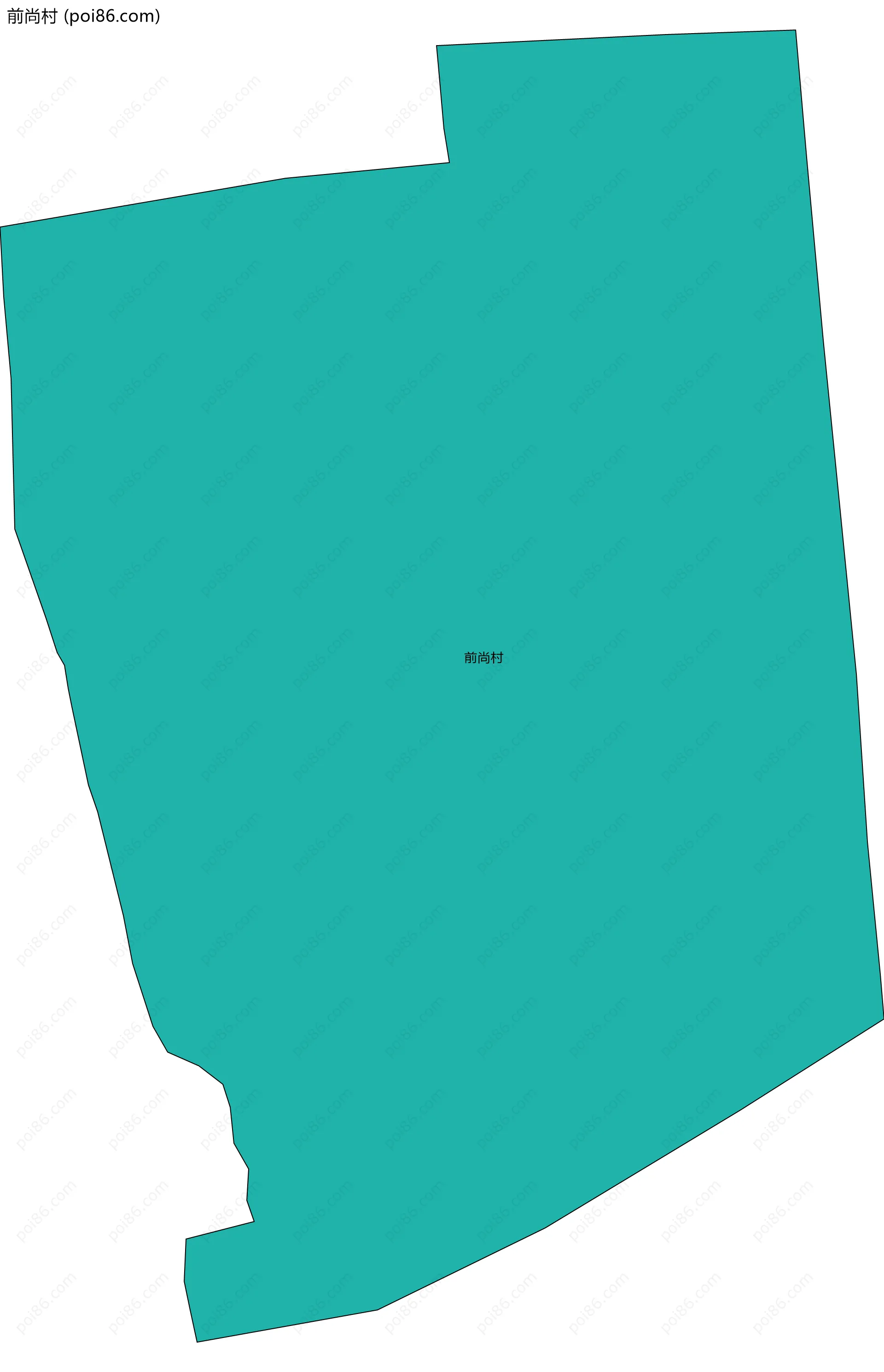 前尚村边界地图