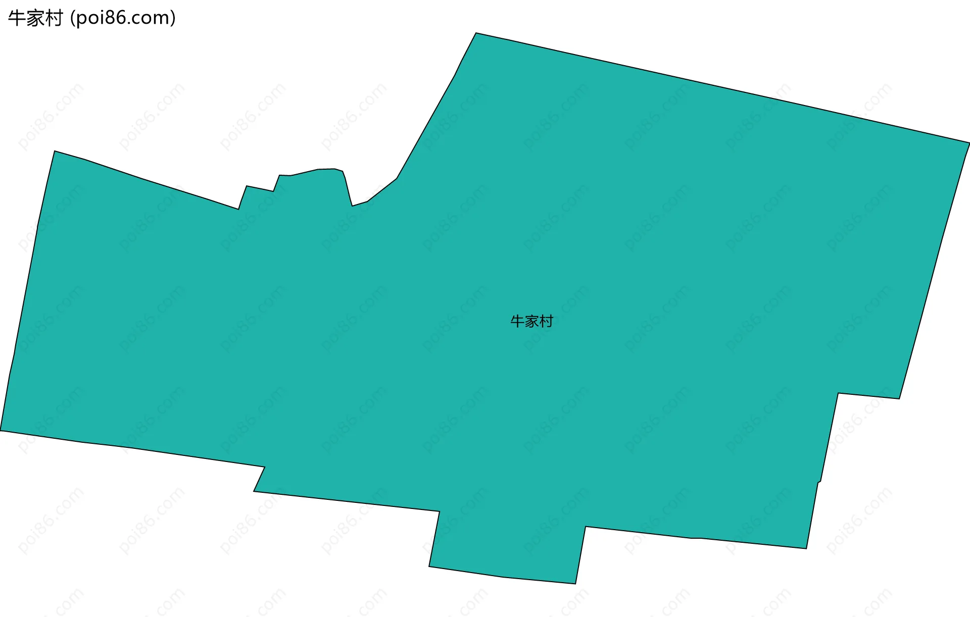 牛家村边界地图