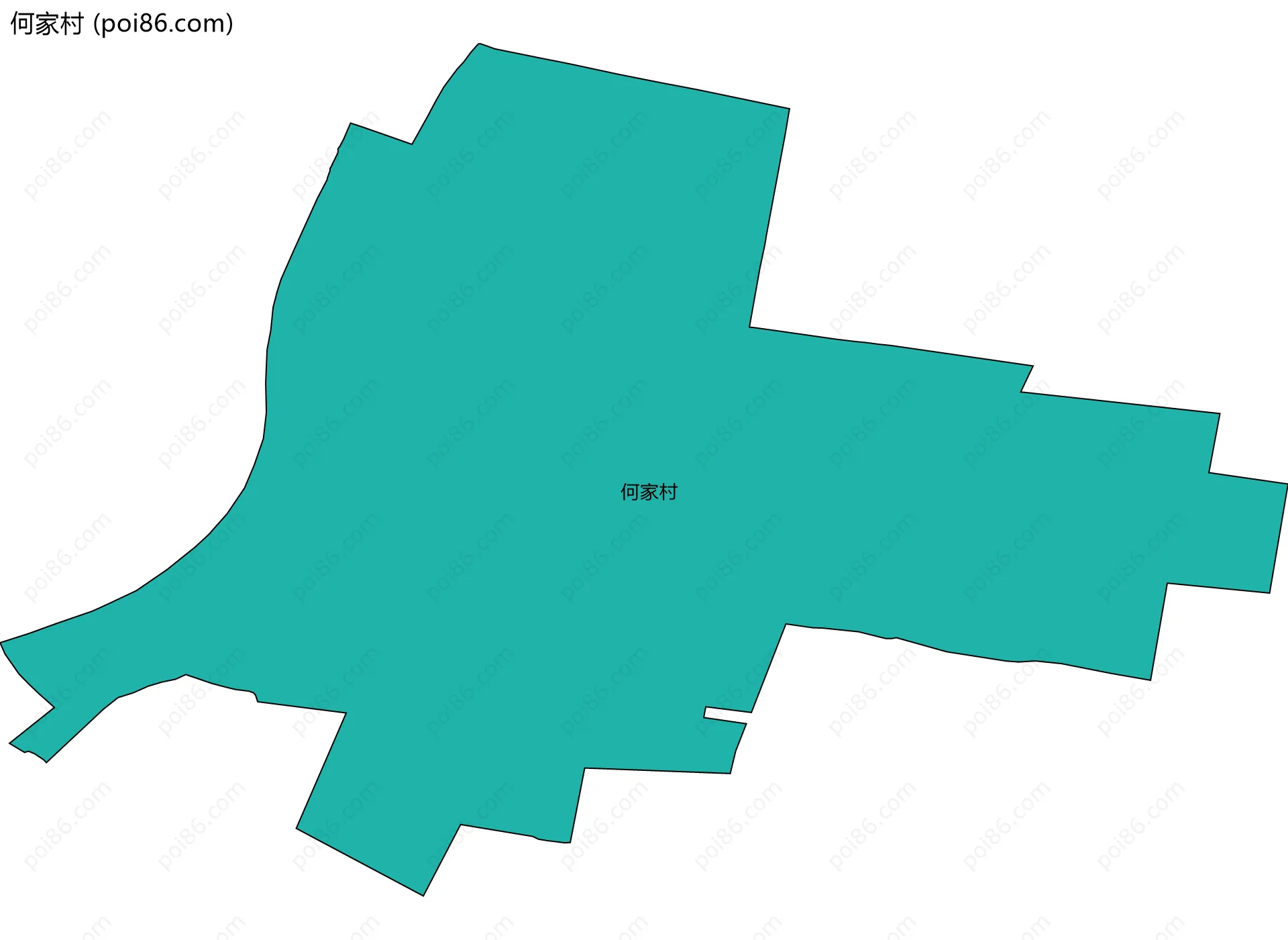 何家村边界地图