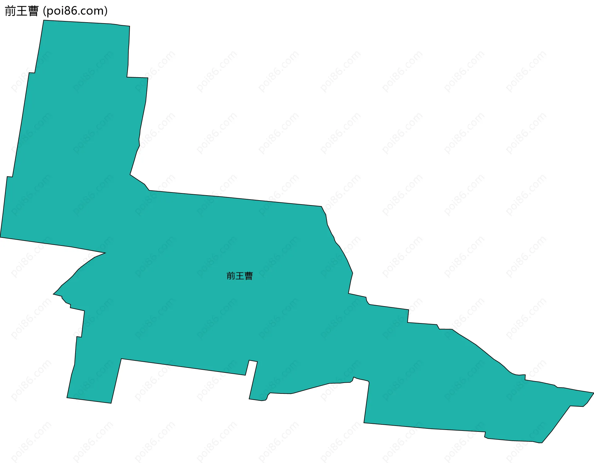 前王曹边界地图