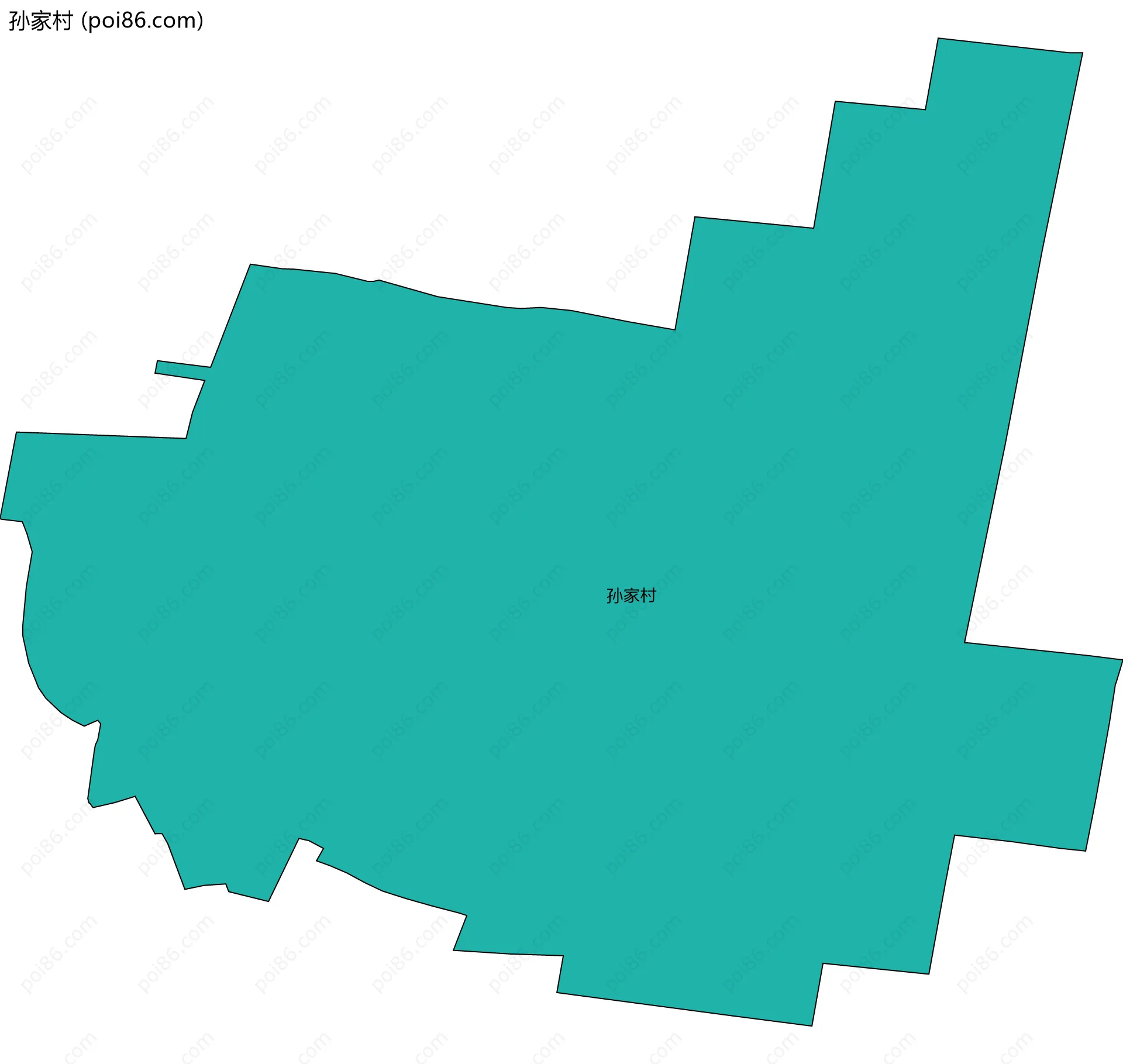 孙家村边界地图