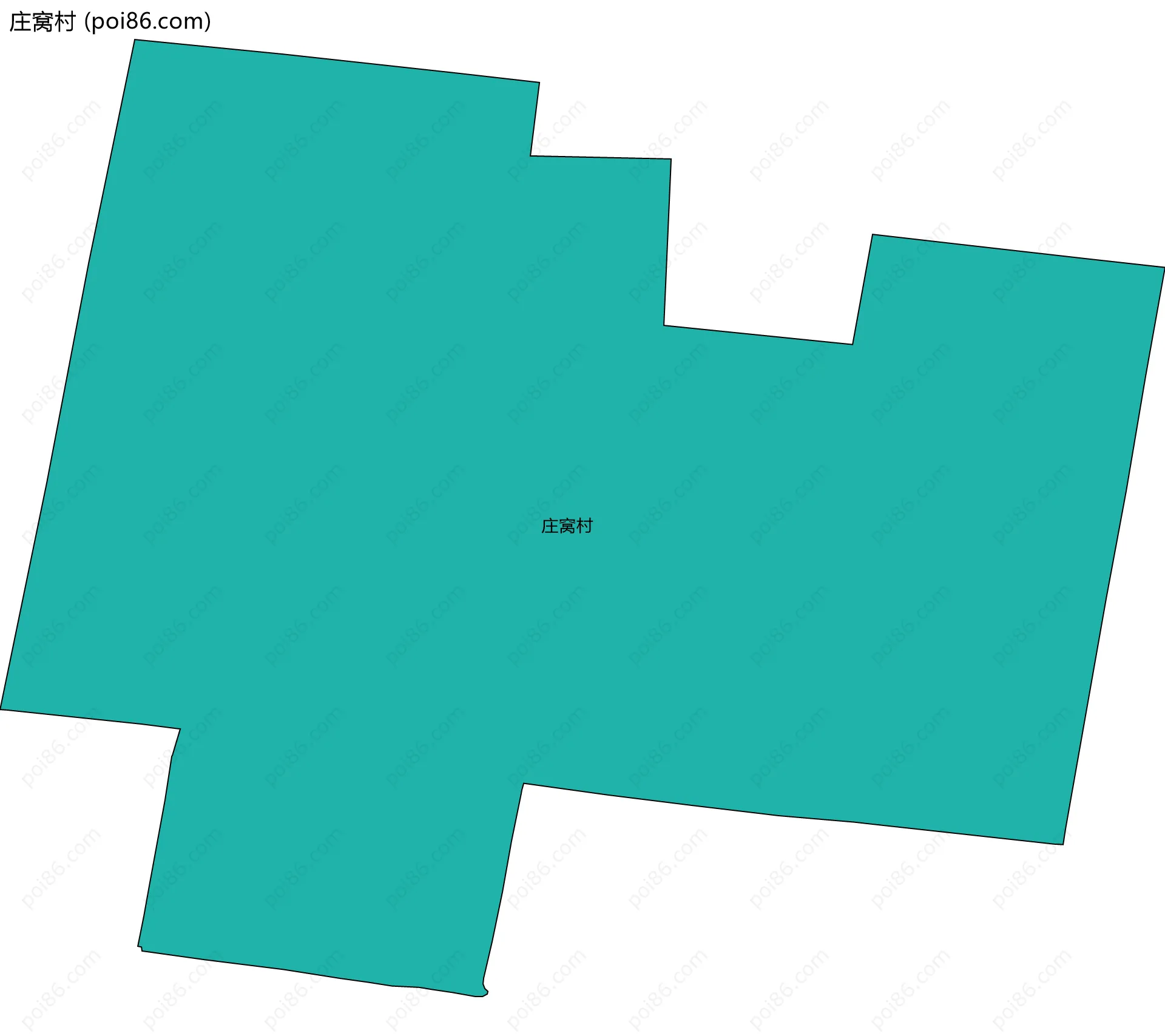 庄窝村边界地图