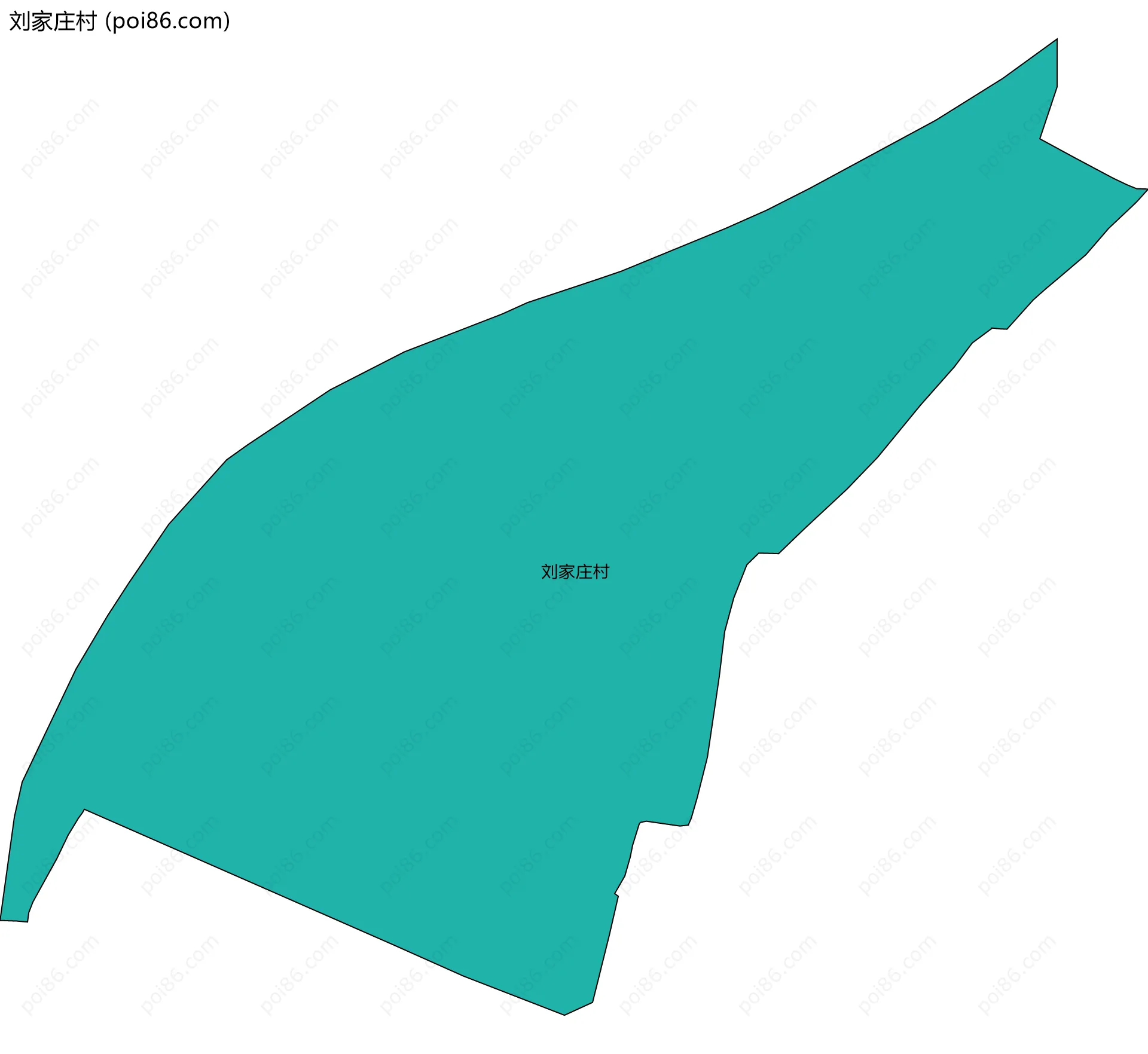 刘家庄村边界地图