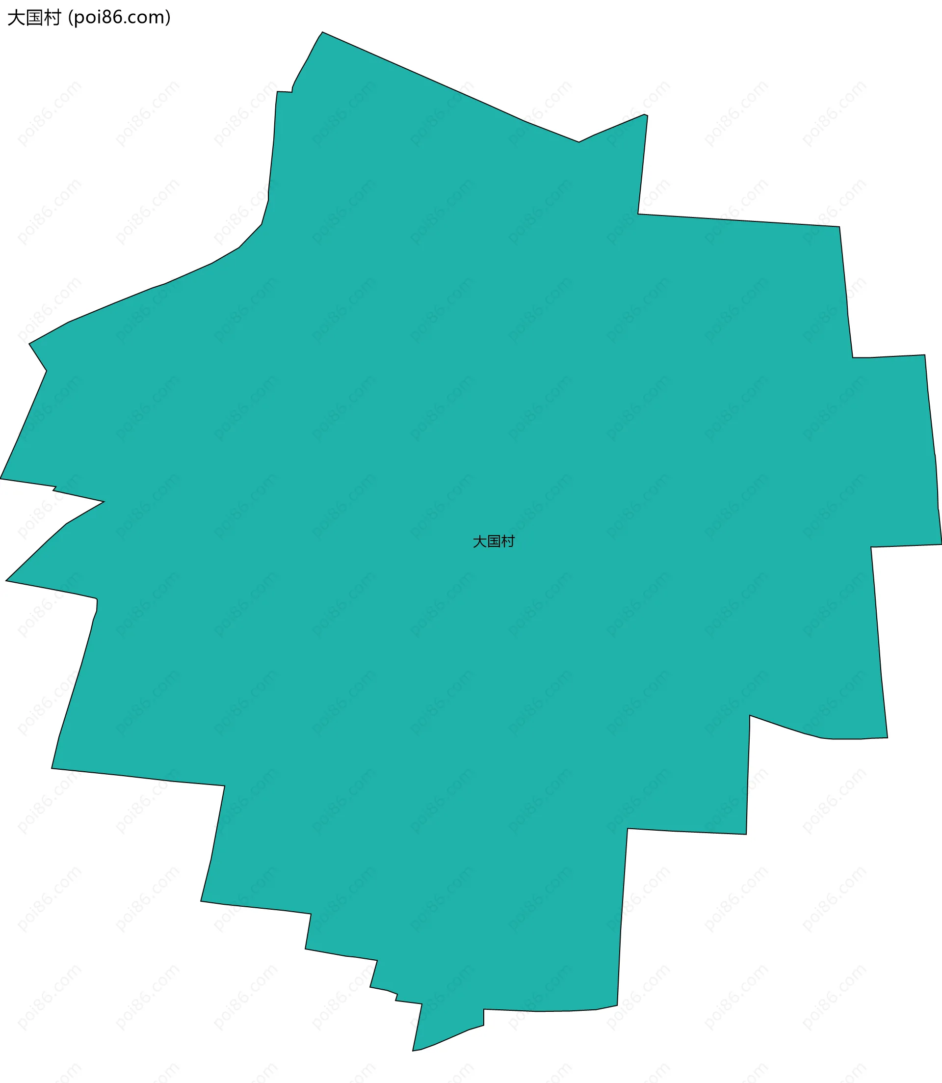 大国村边界地图