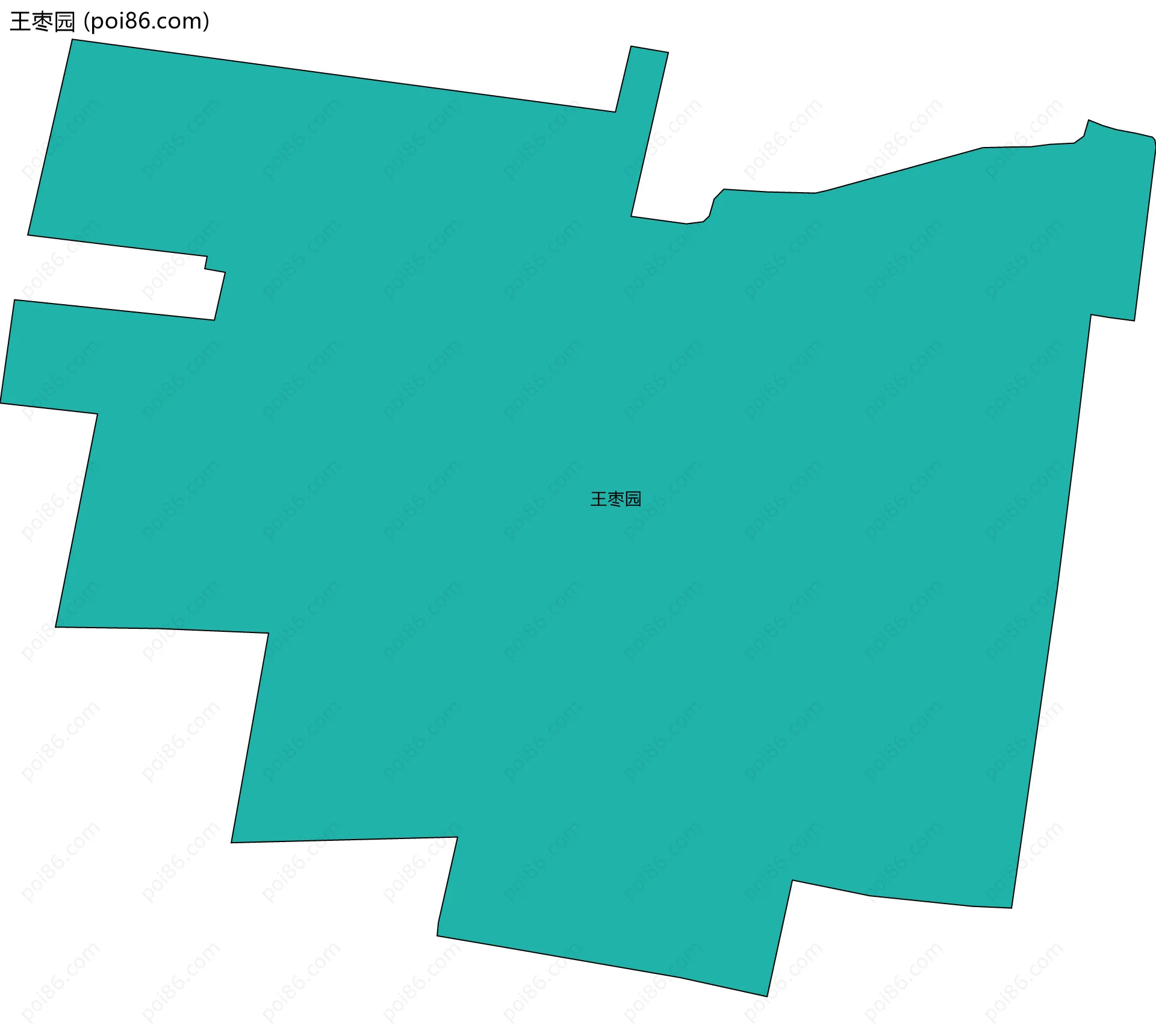 王枣园边界地图