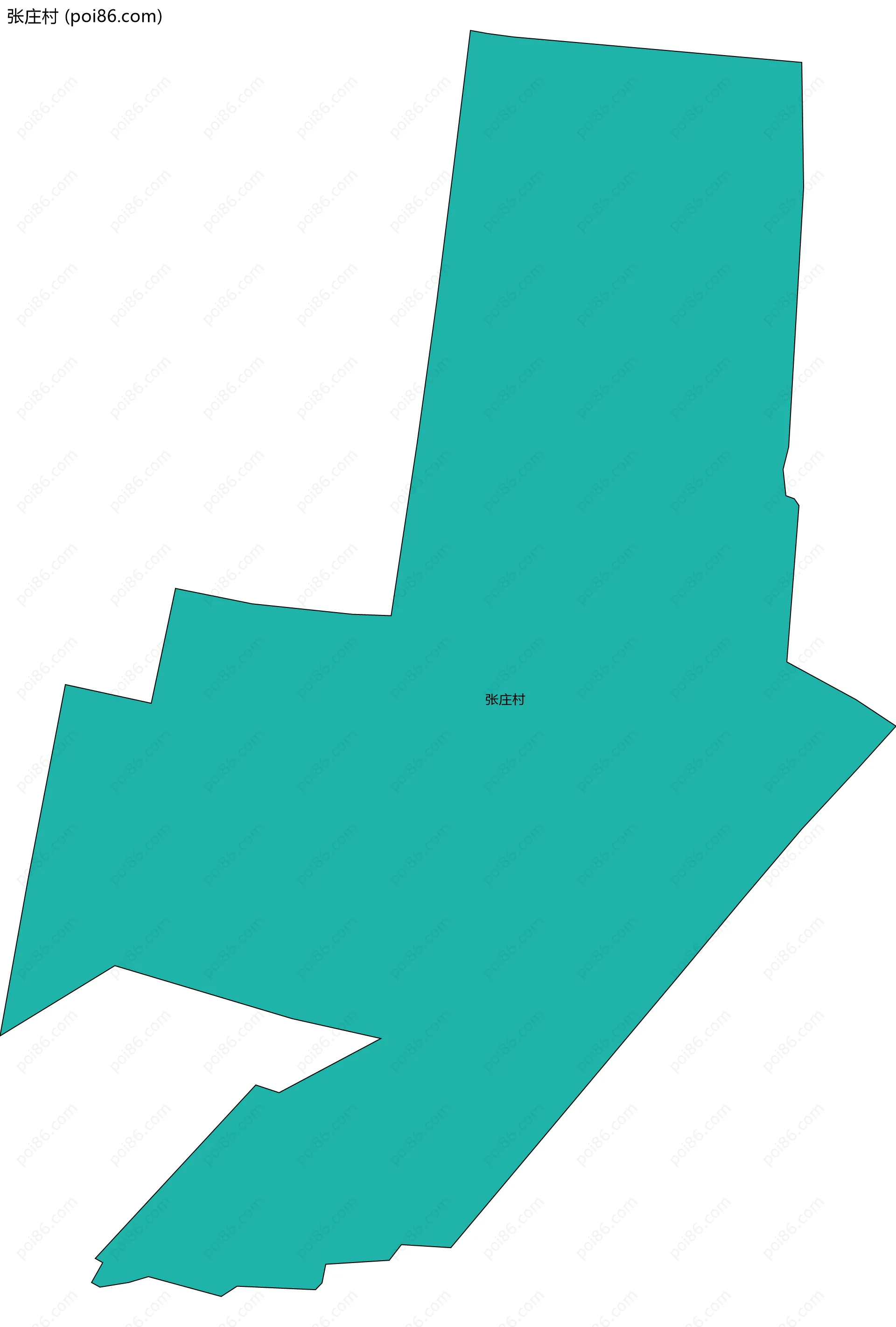 张庄村边界地图