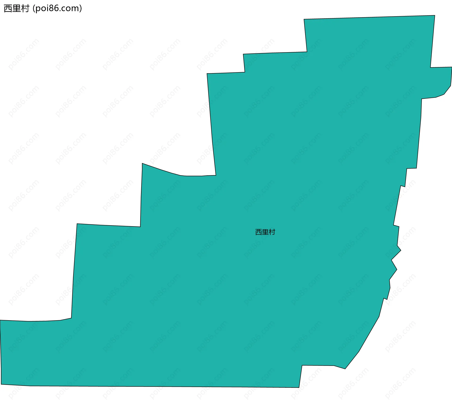 西里村边界地图