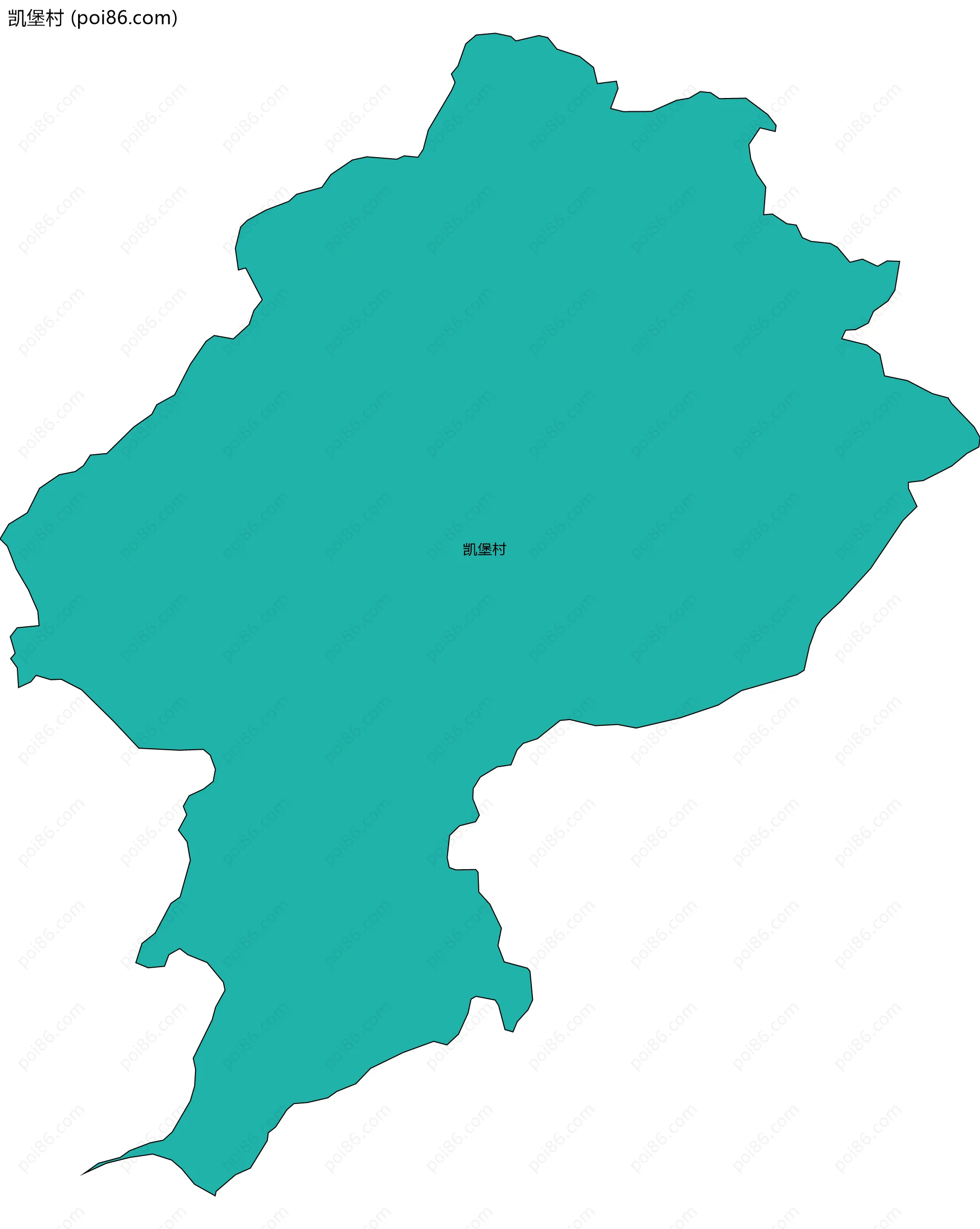 凯堡村边界地图