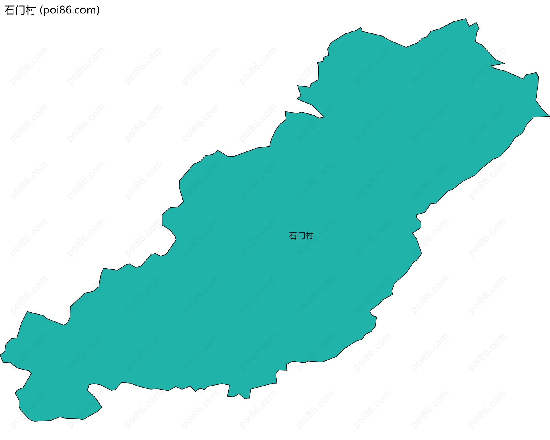 石门村边界地图