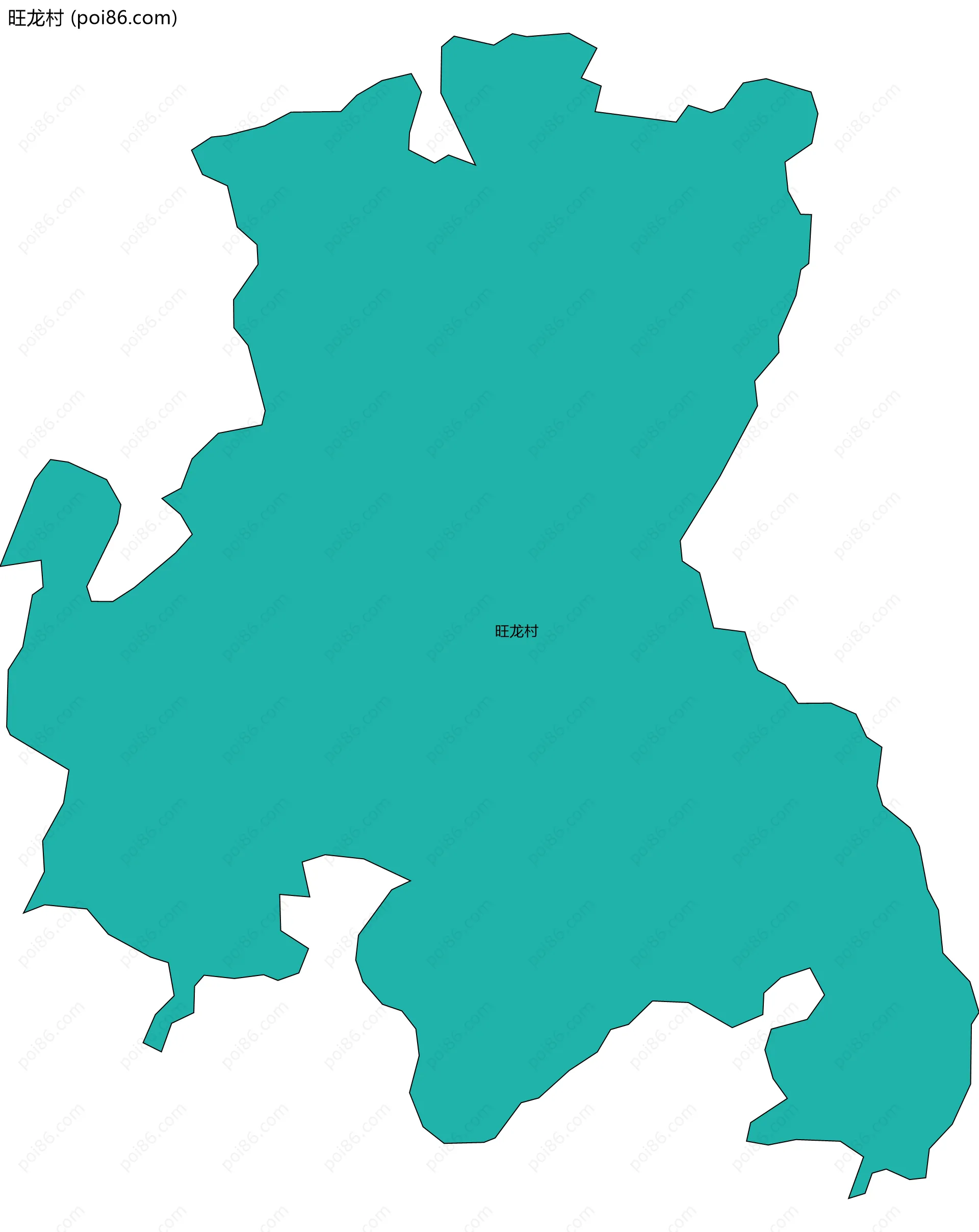 旺龙村边界地图