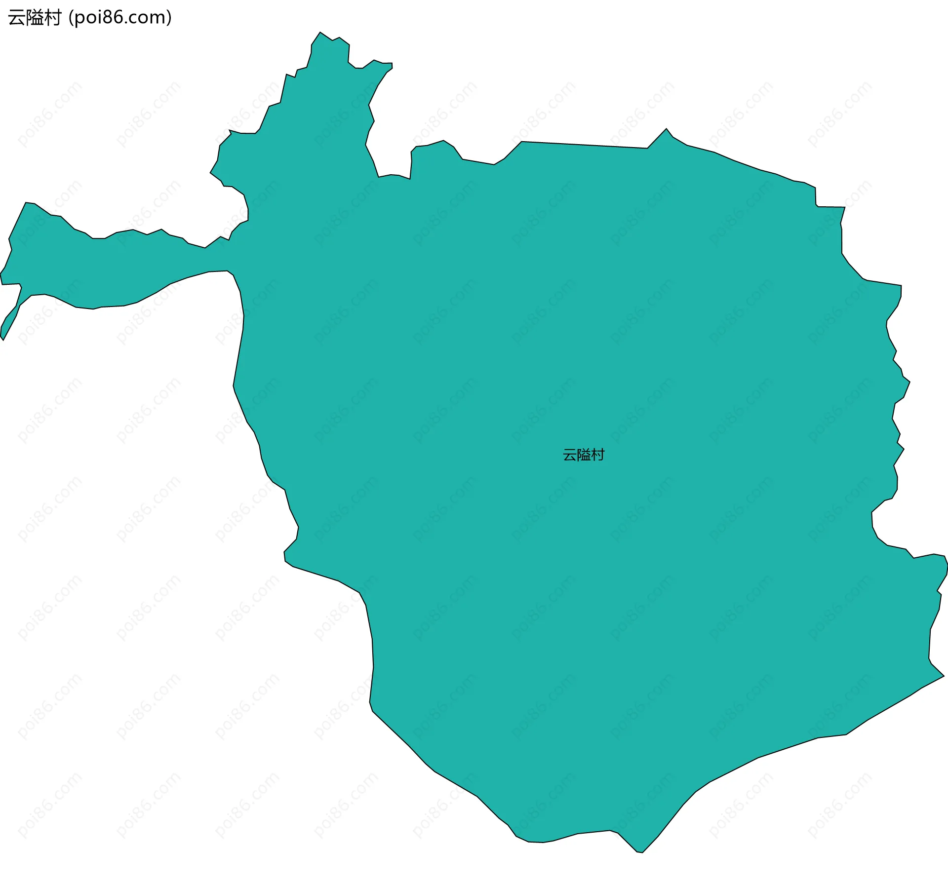 云隘村边界地图