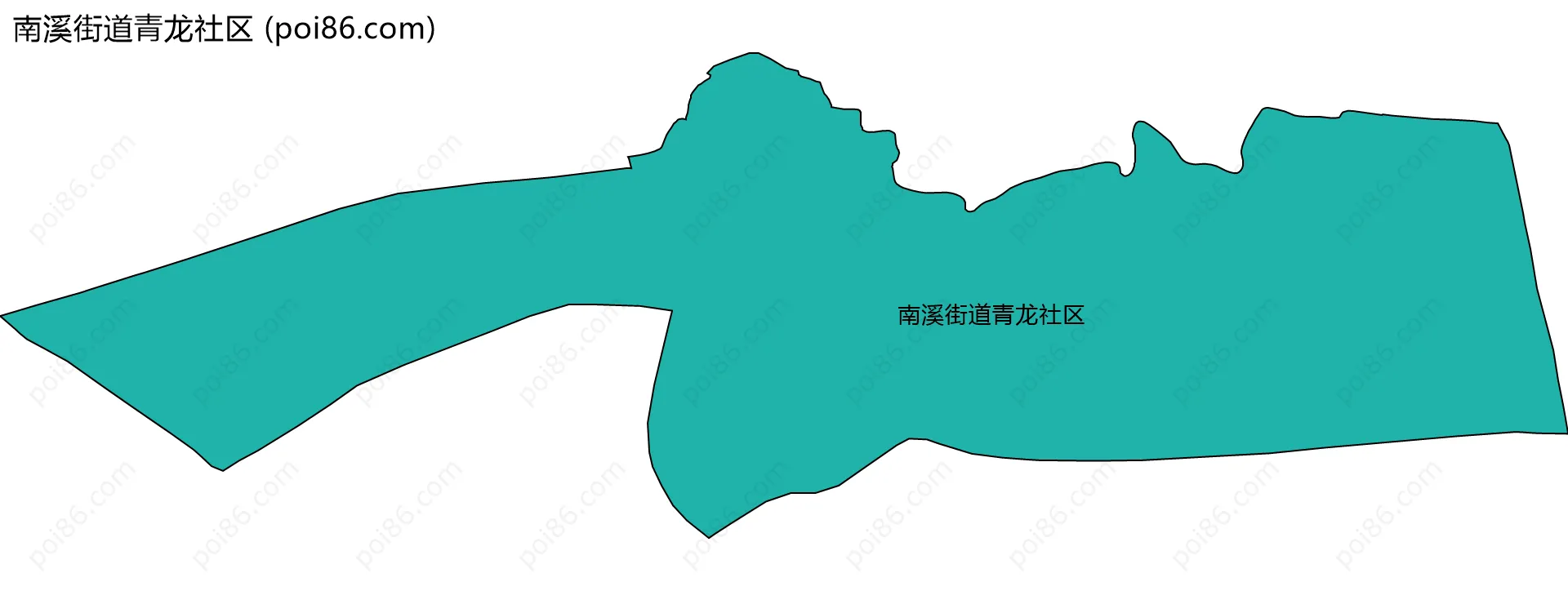 南溪街道青龙社区边界地图