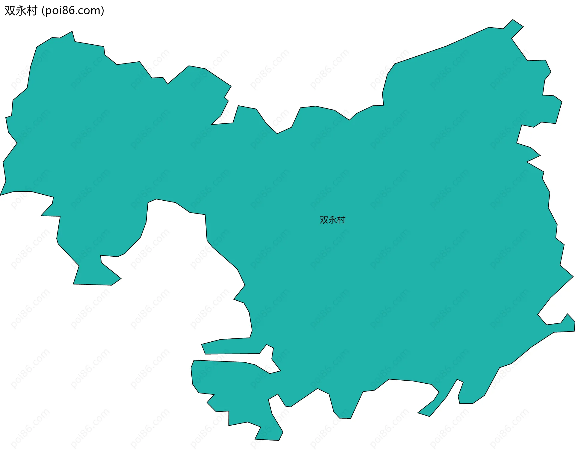 双永村边界地图