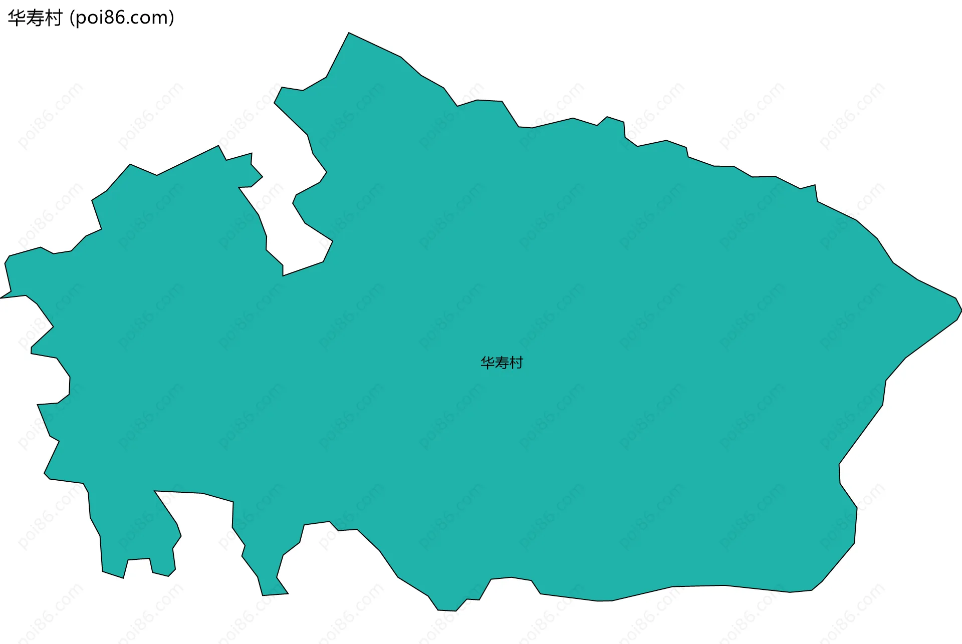 华寿村边界地图