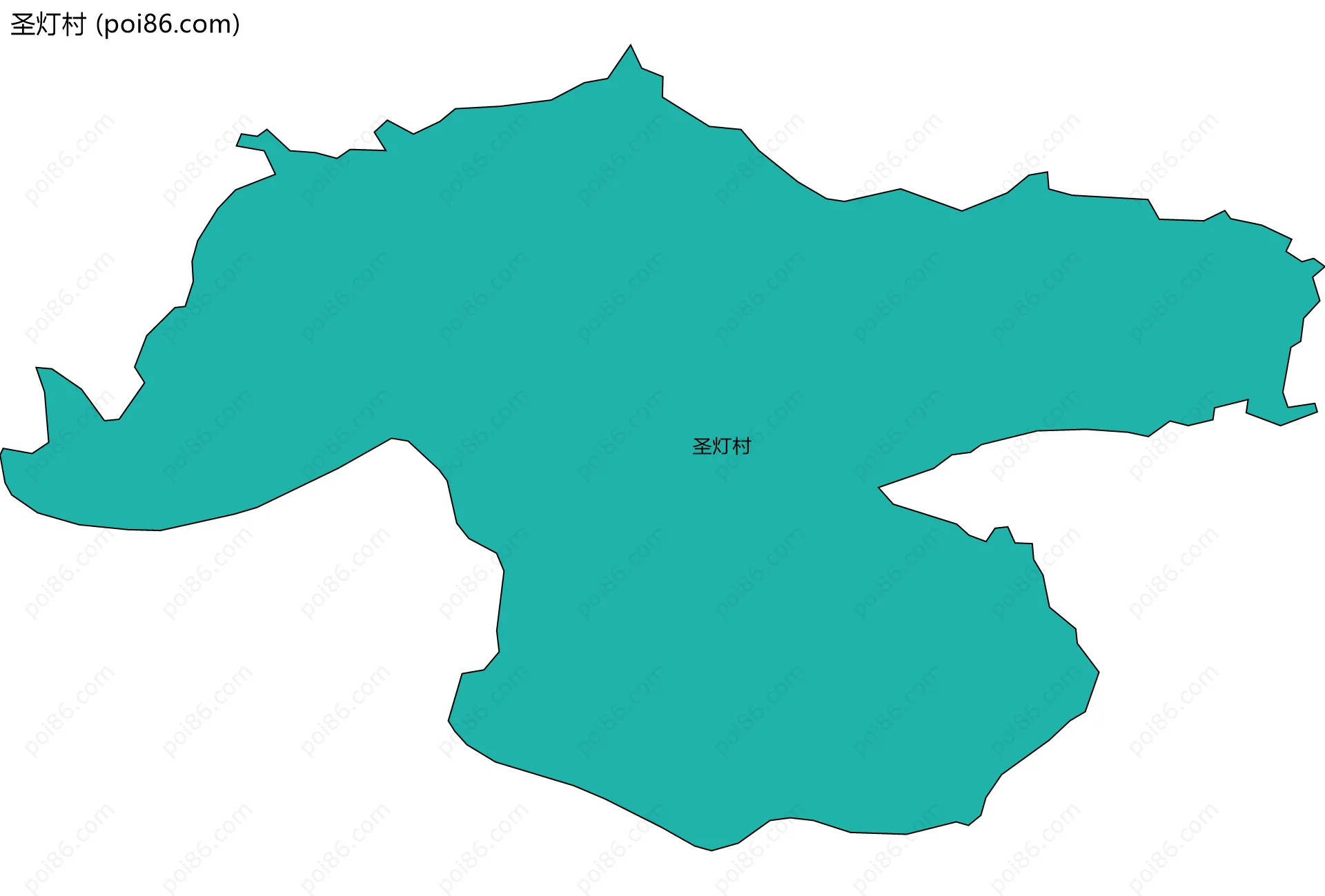 圣灯村边界地图