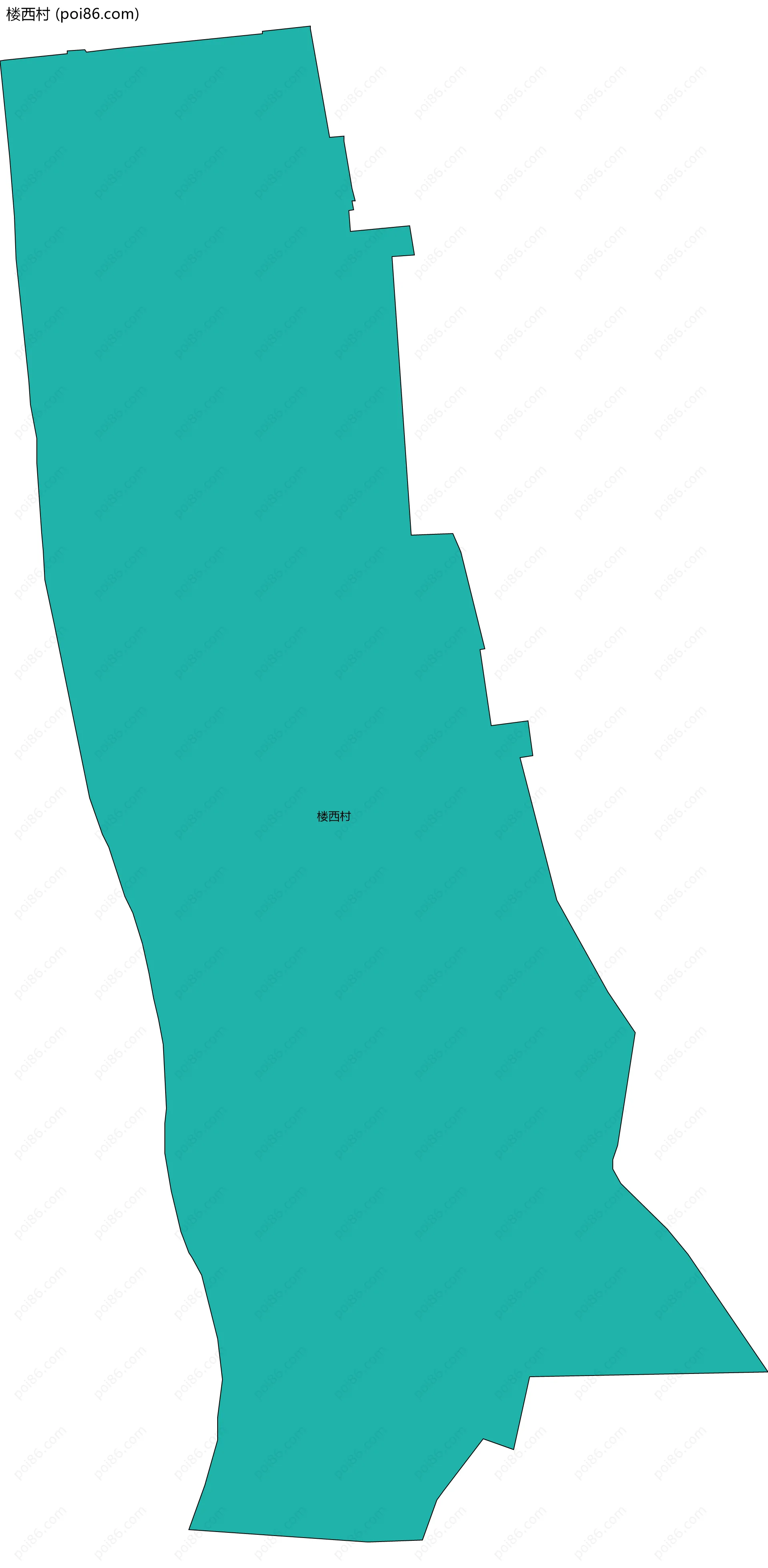 楼西村边界地图