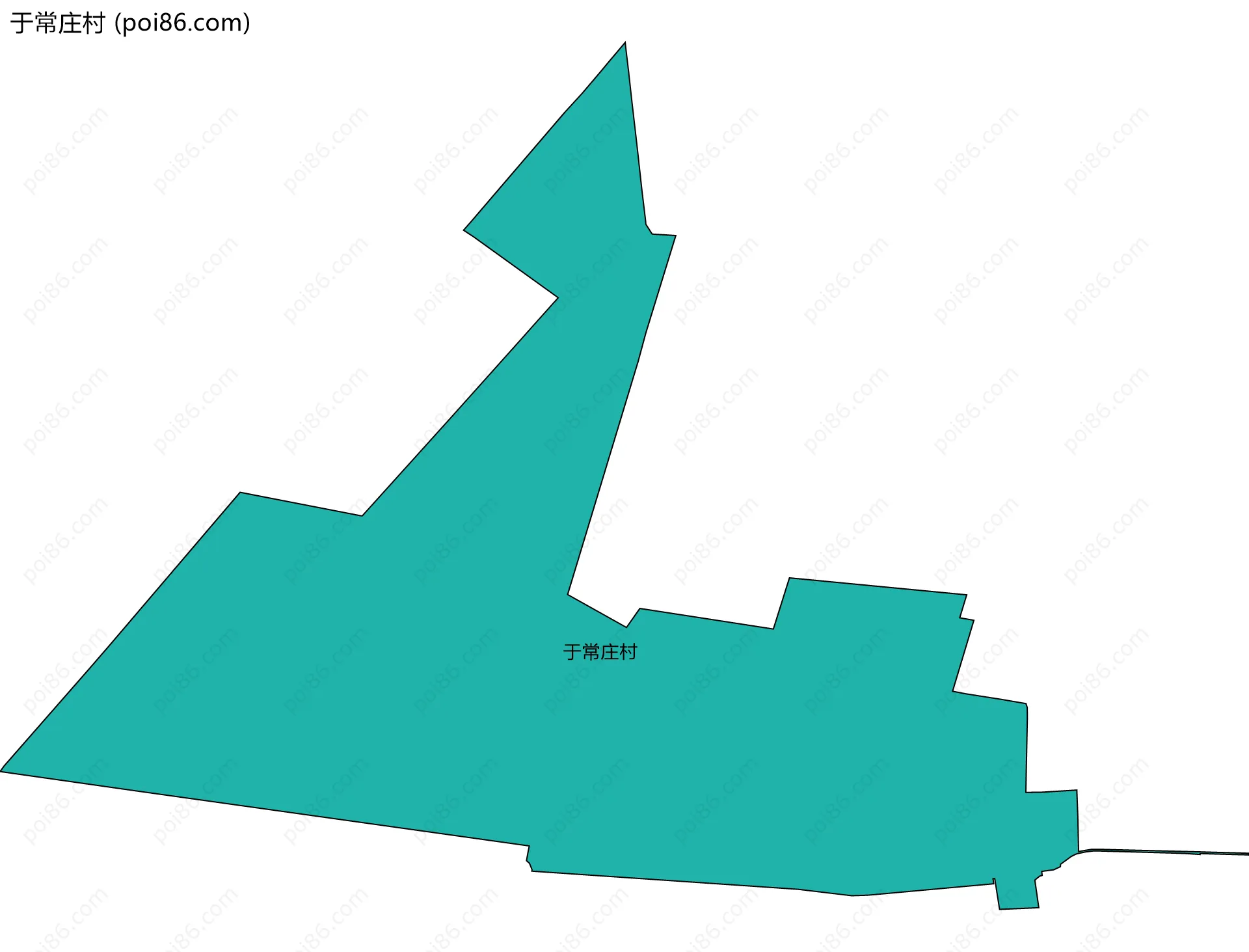 于常庄村边界地图