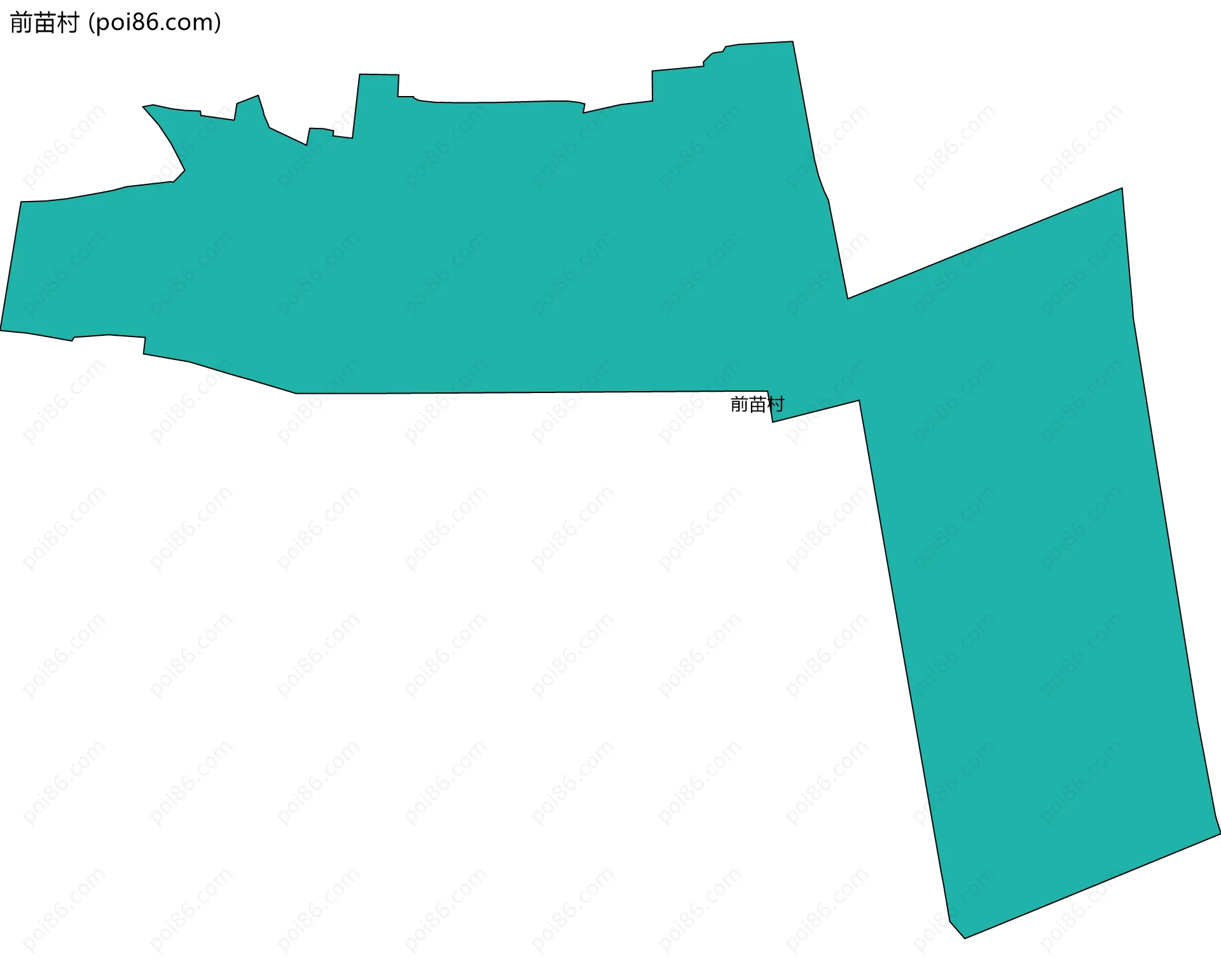 前苗村边界地图