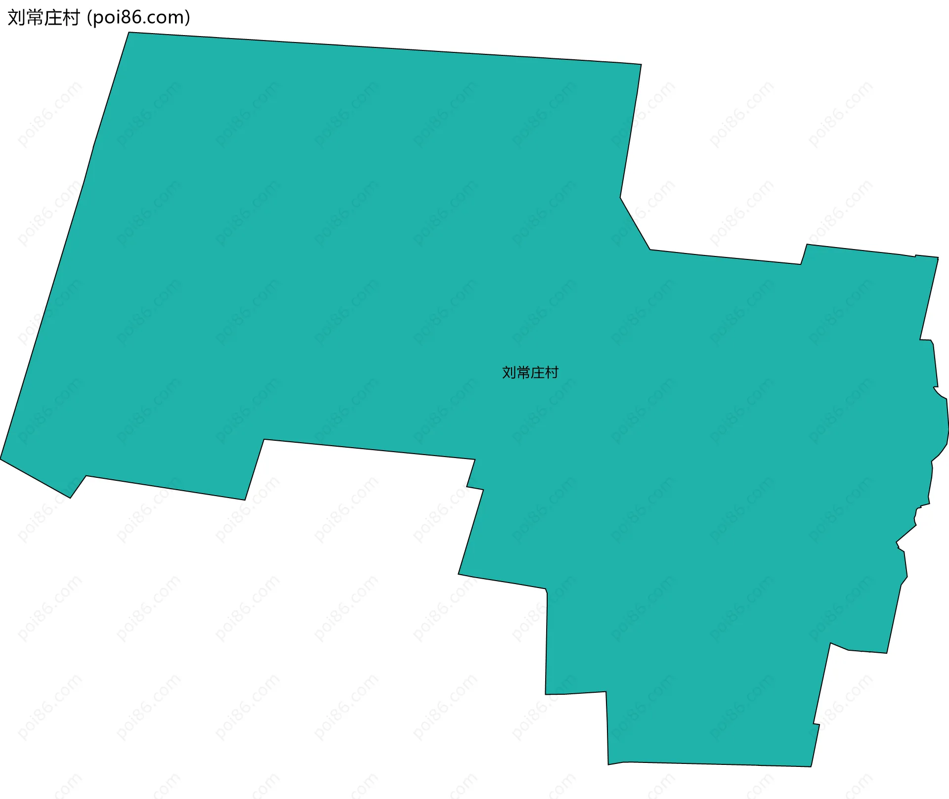 刘常庄村边界地图
