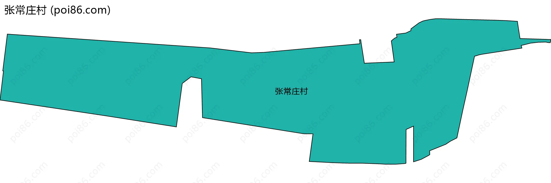 张常庄村边界地图