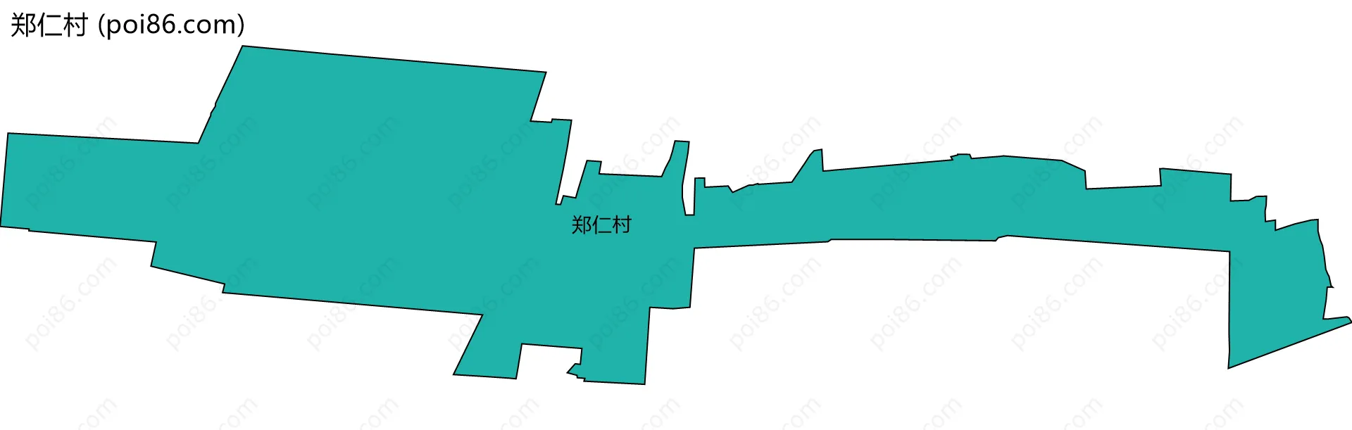 郑仁村边界地图