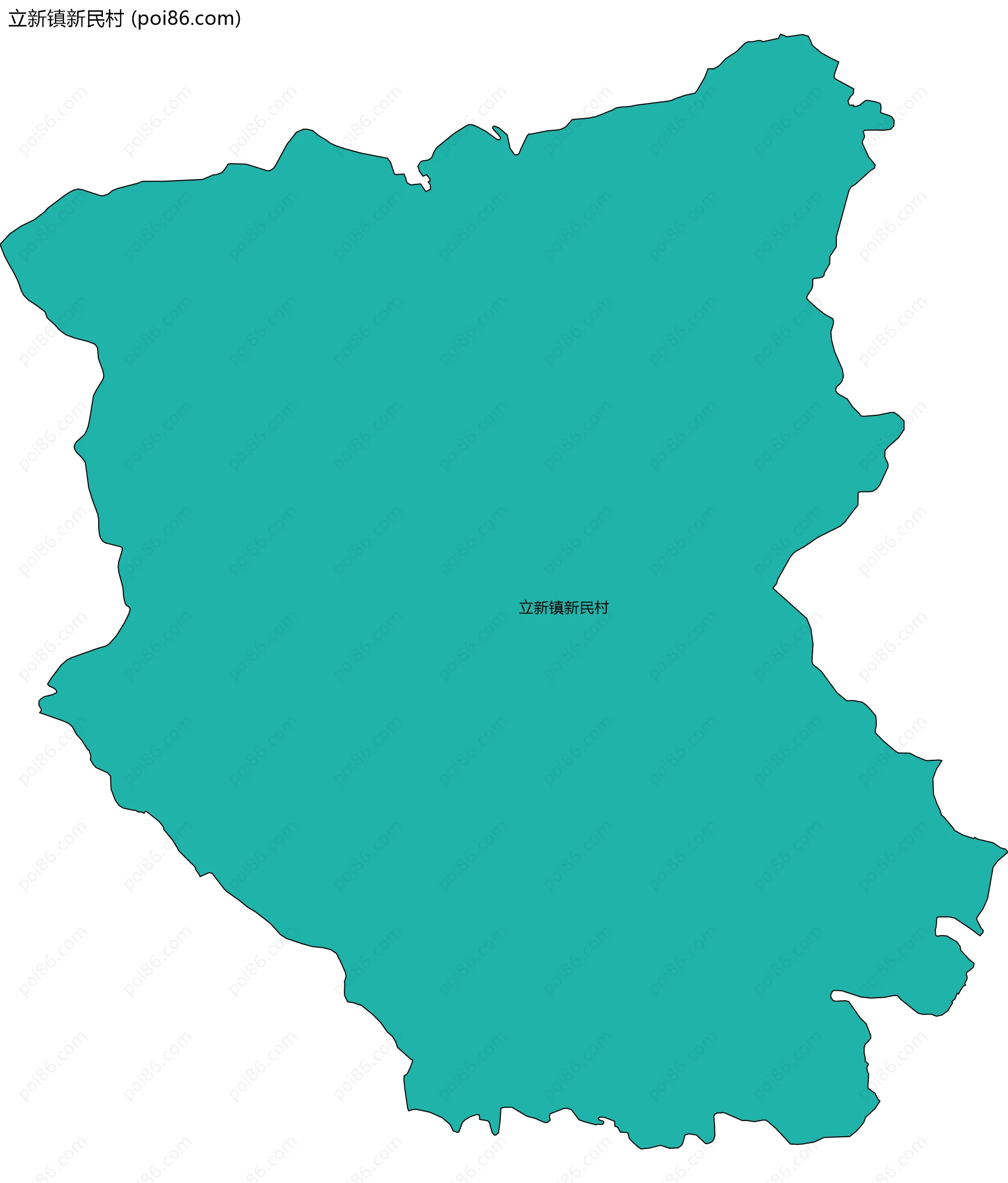立新镇新民村边界地图