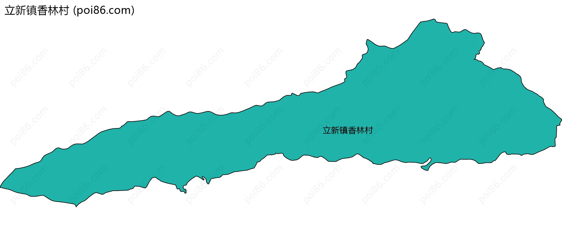 立新镇香林村边界地图