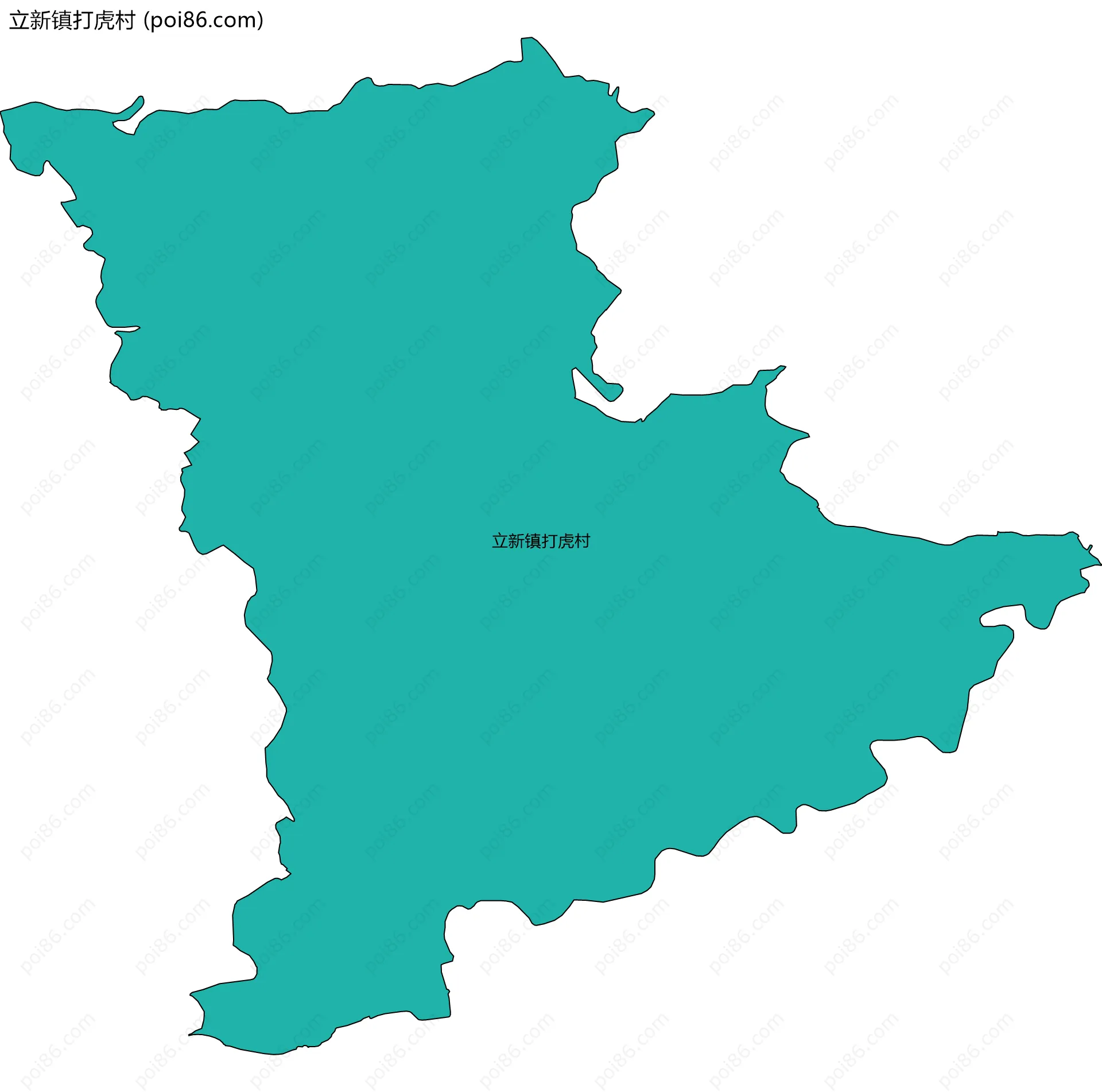 立新镇打虎村边界地图
