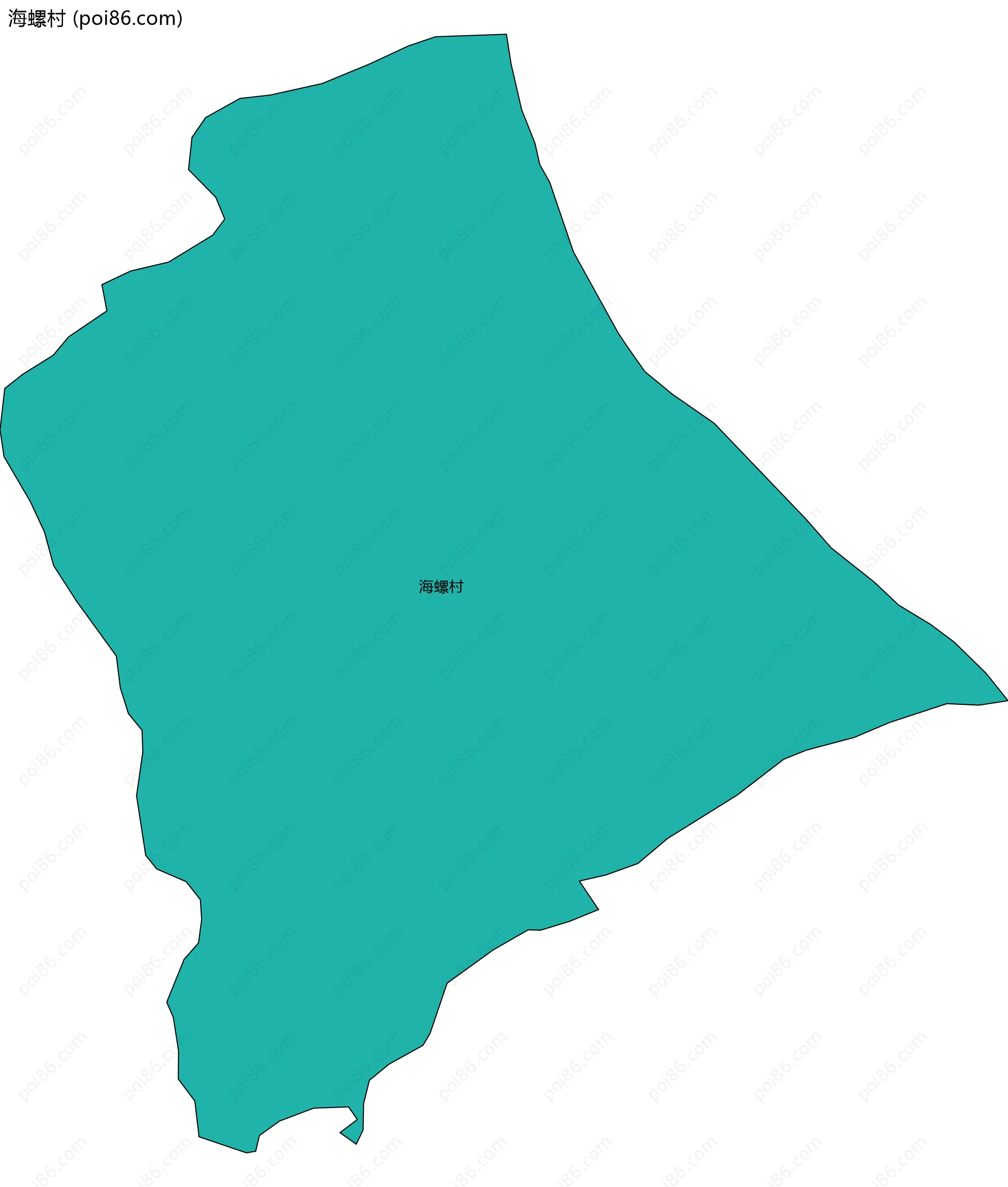 海螺村边界地图