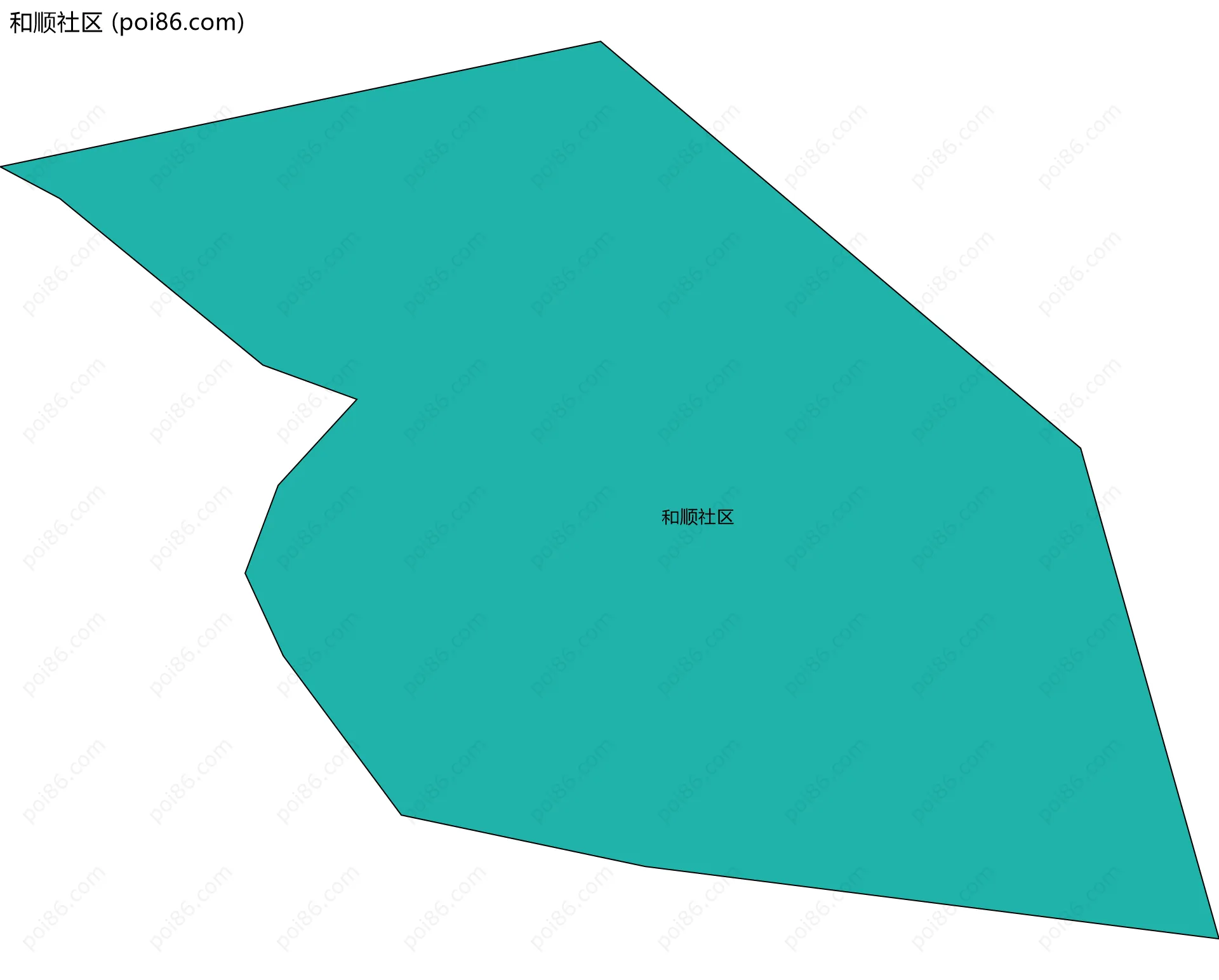 和顺社区边界地图