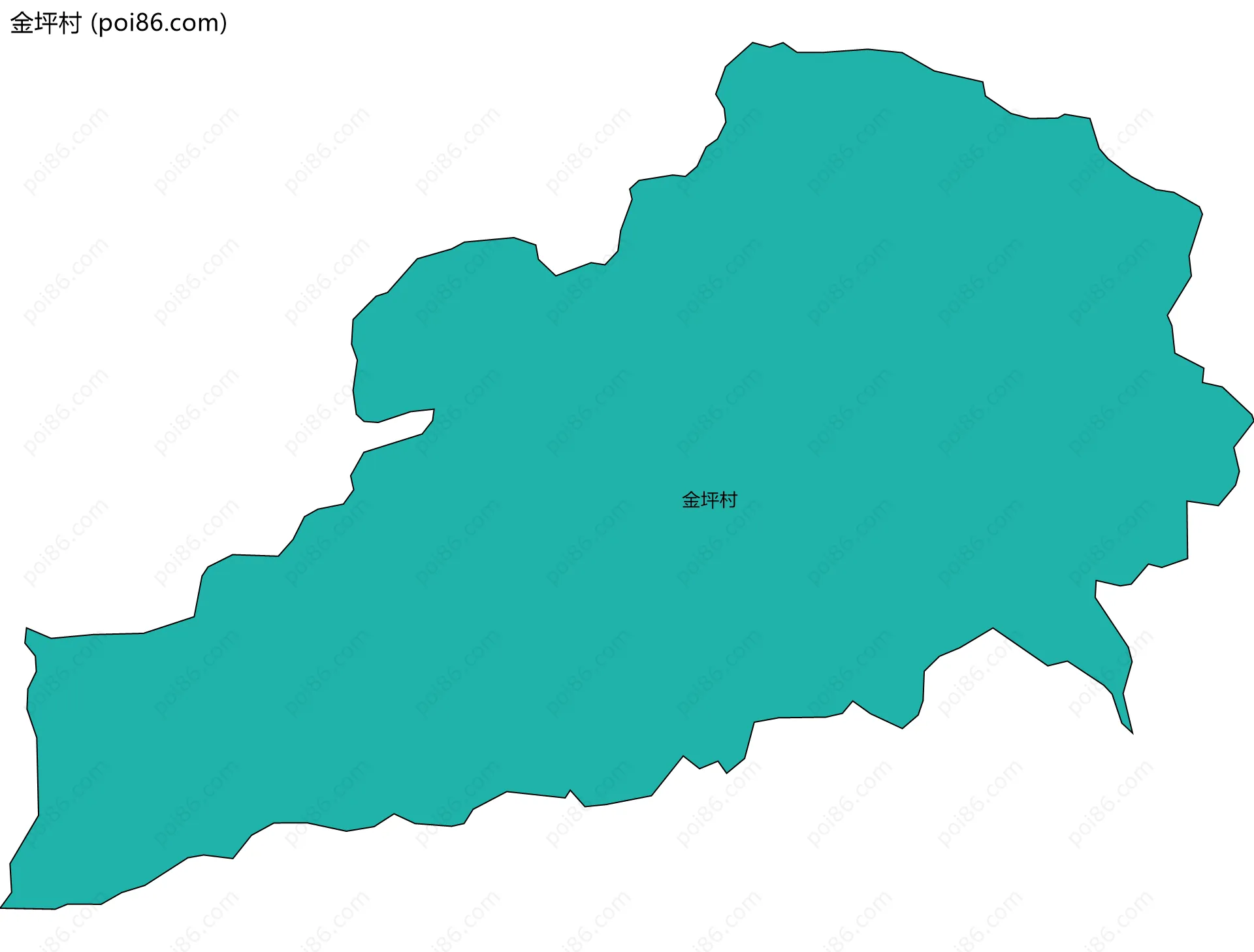 金坪村边界地图