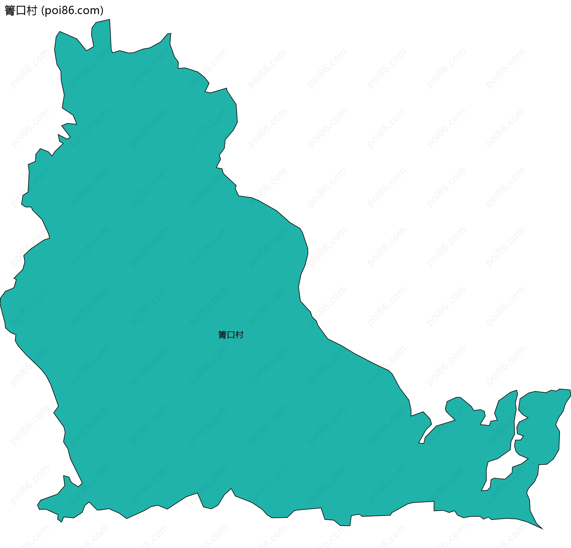 箐口村边界地图