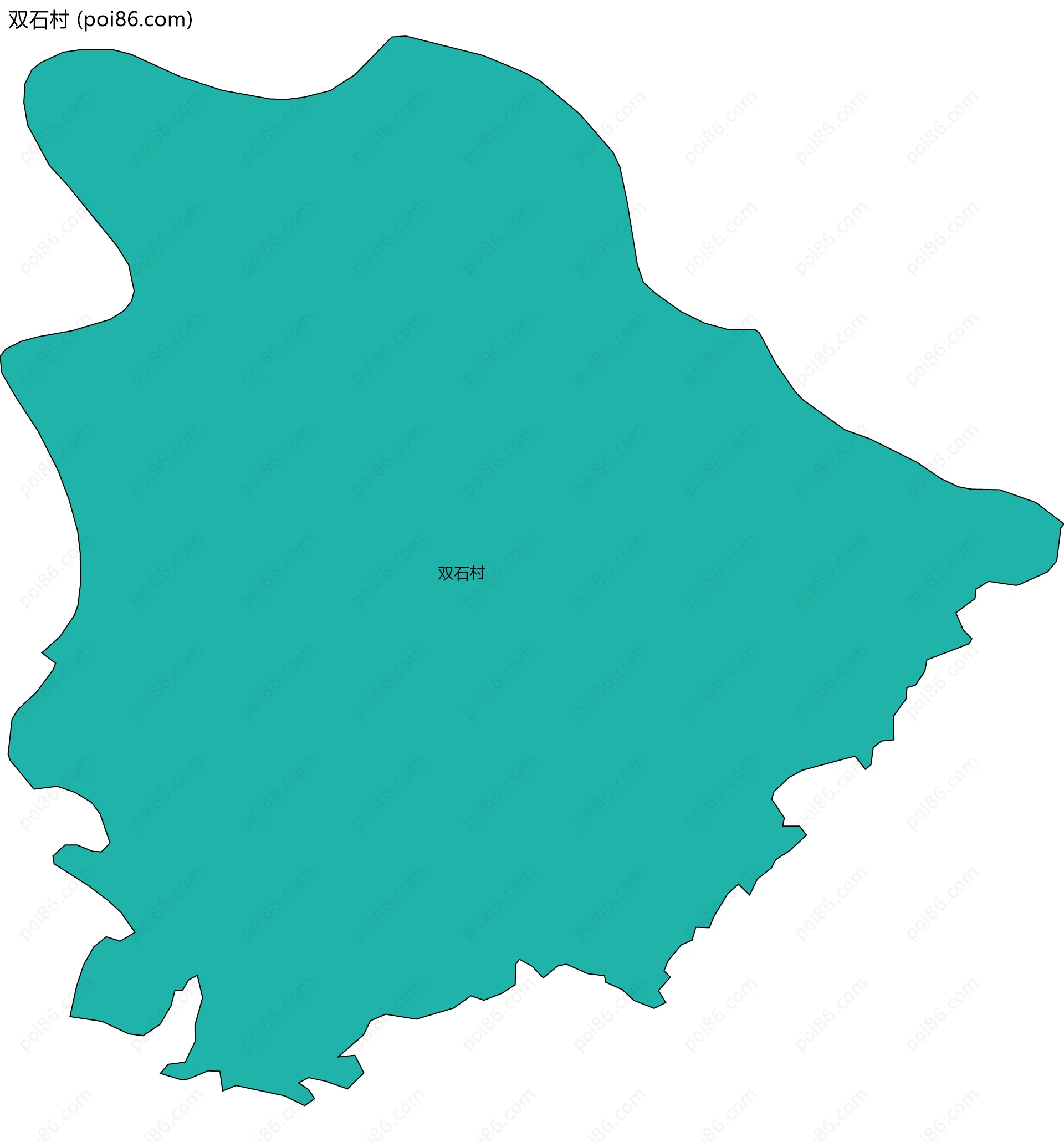 双石村边界地图