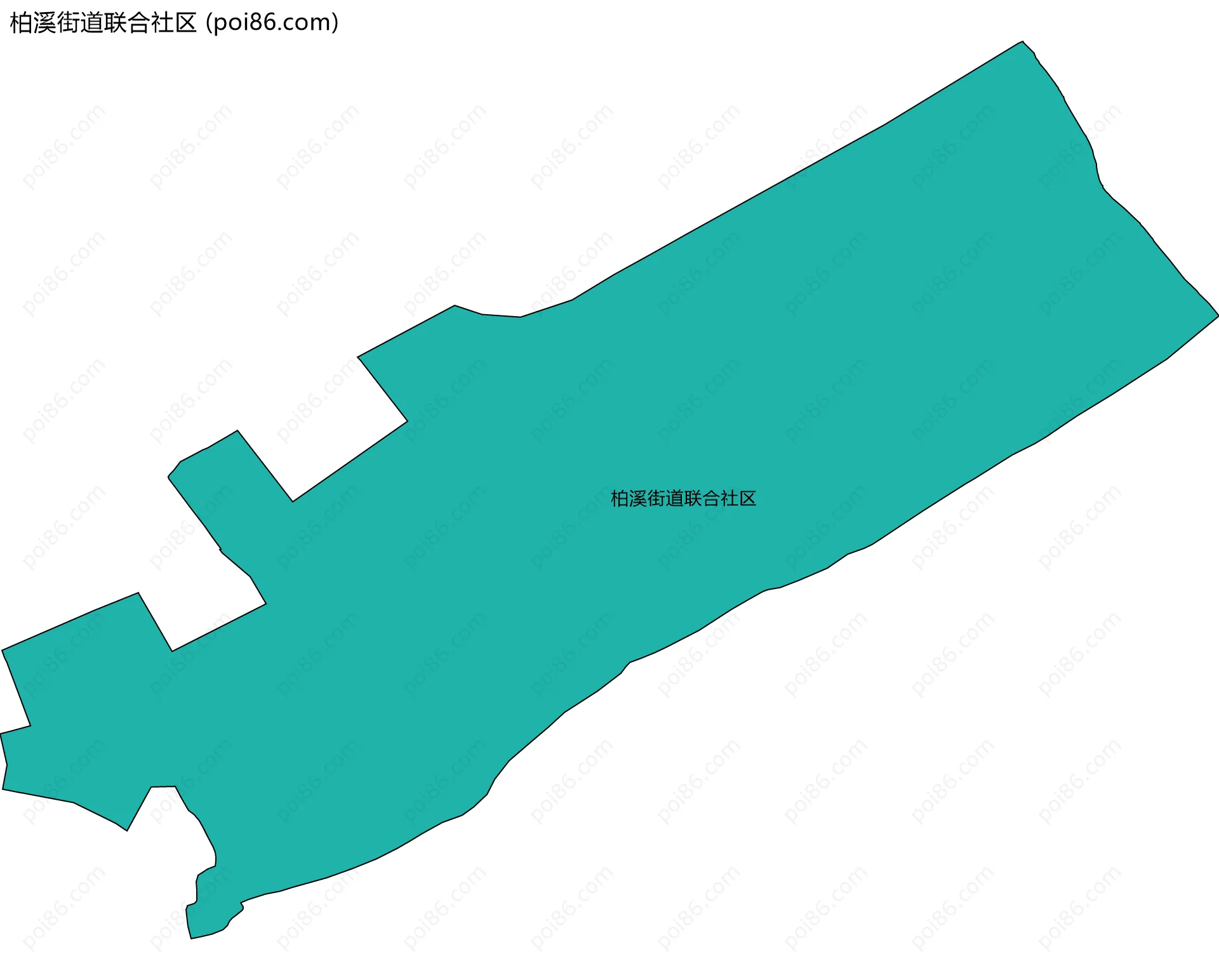 柏溪街道联合社区边界地图