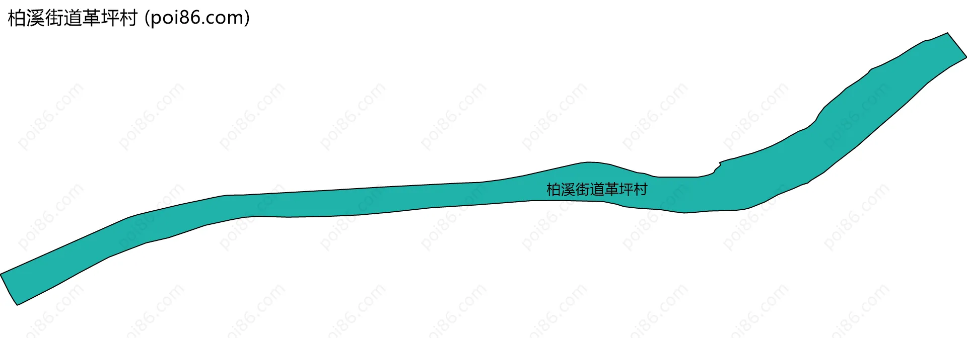 柏溪街道革坪村边界地图