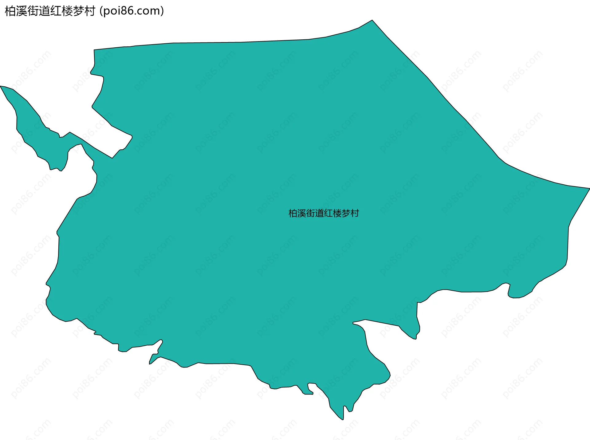 柏溪街道红楼梦村边界地图