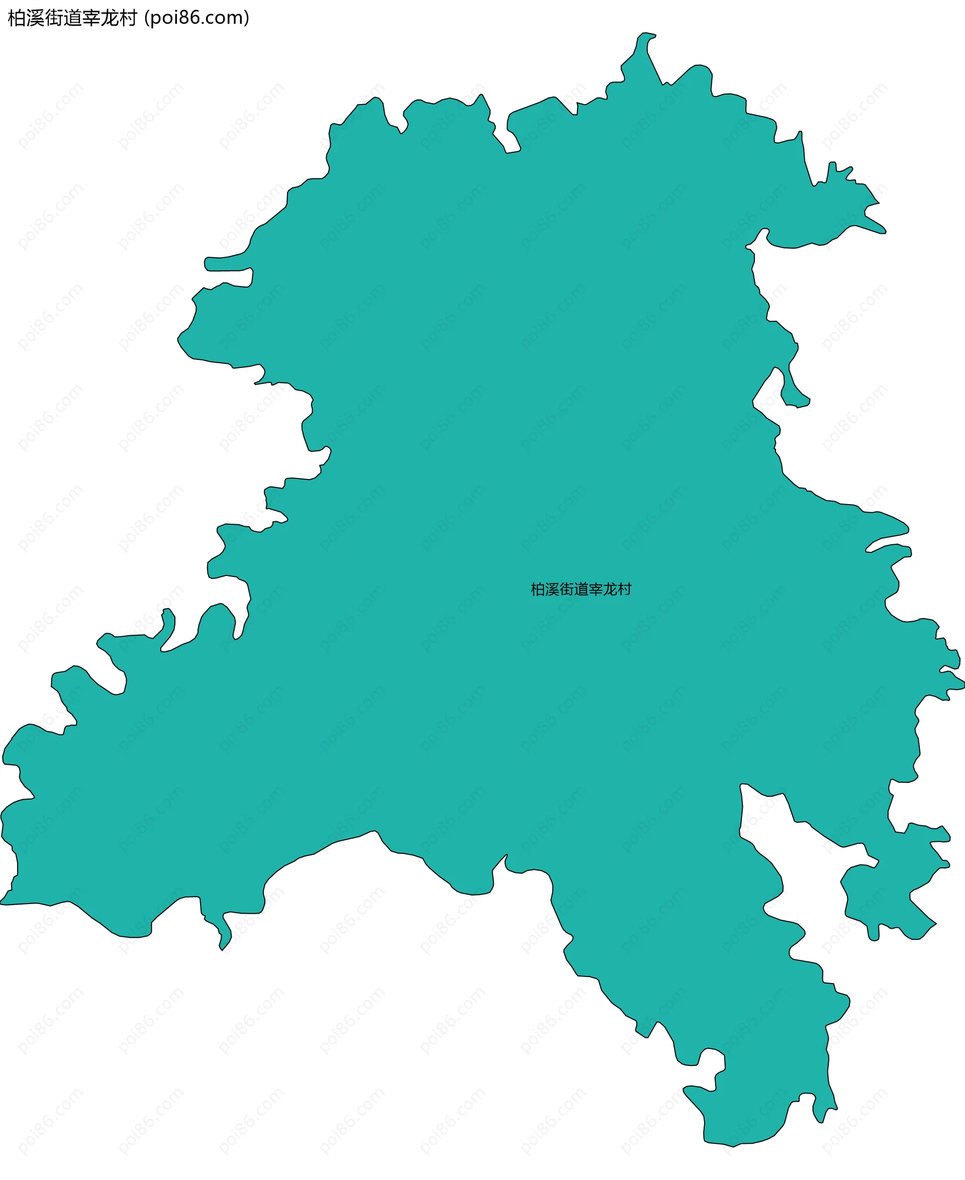 柏溪街道宰龙村边界地图