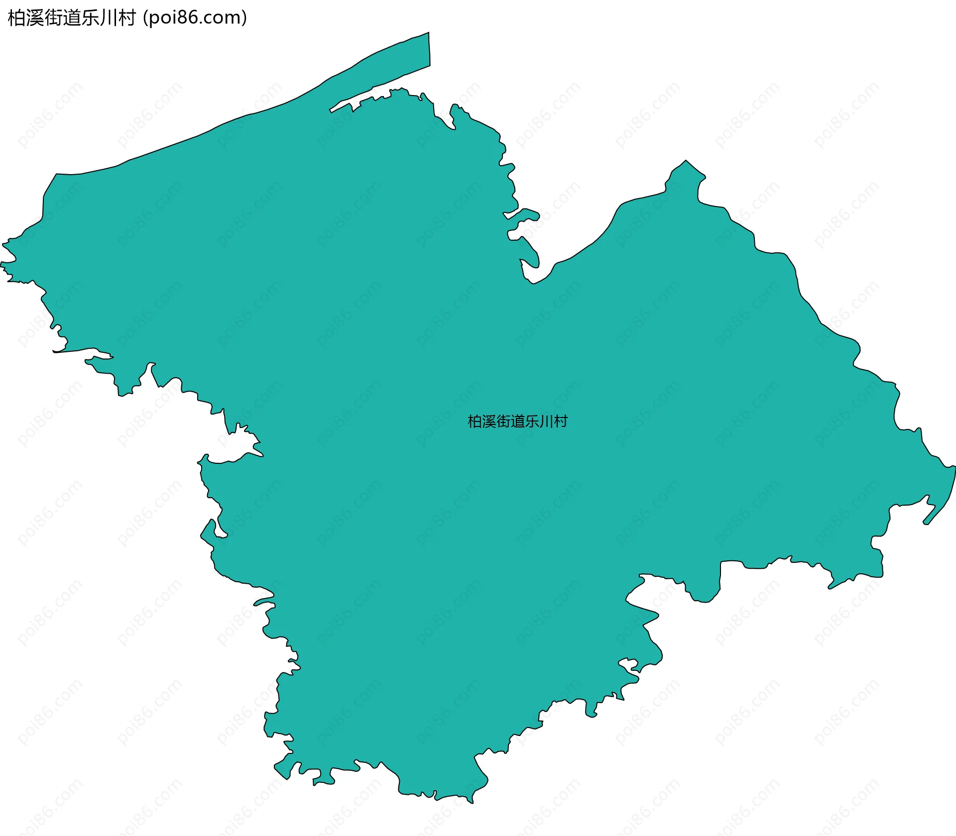 柏溪街道乐川村边界地图