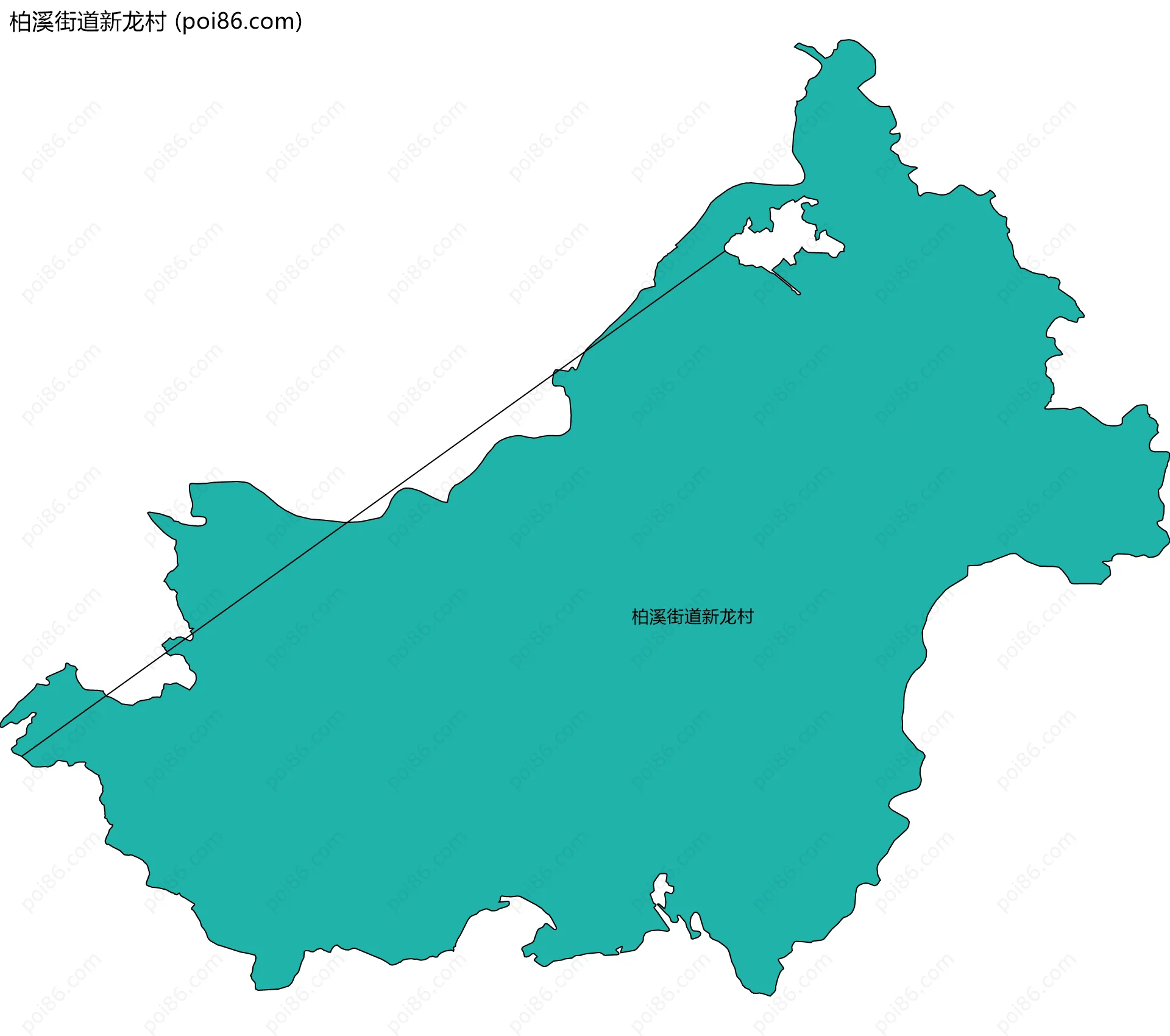 柏溪街道新龙村边界地图