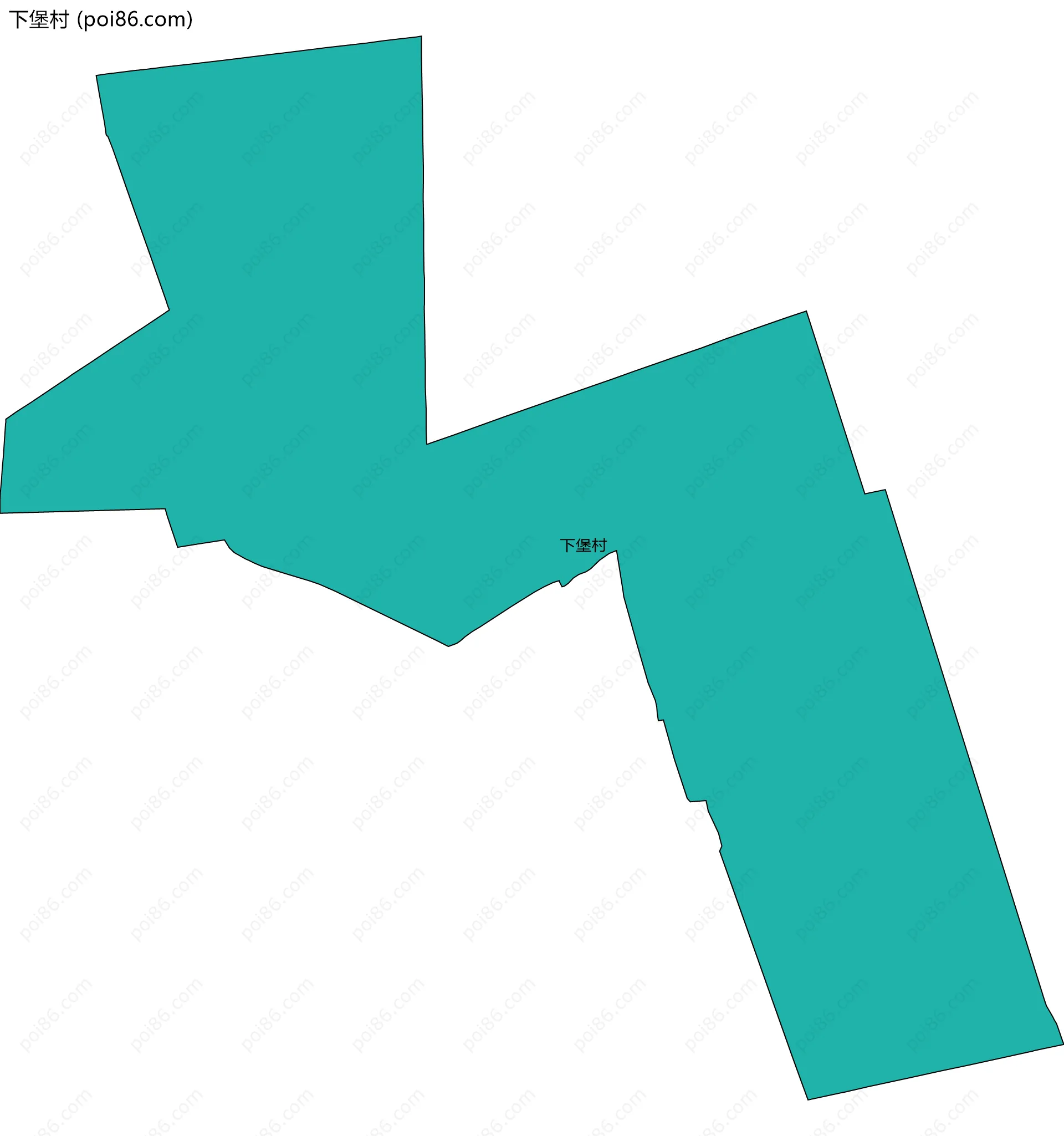 下堡村边界地图