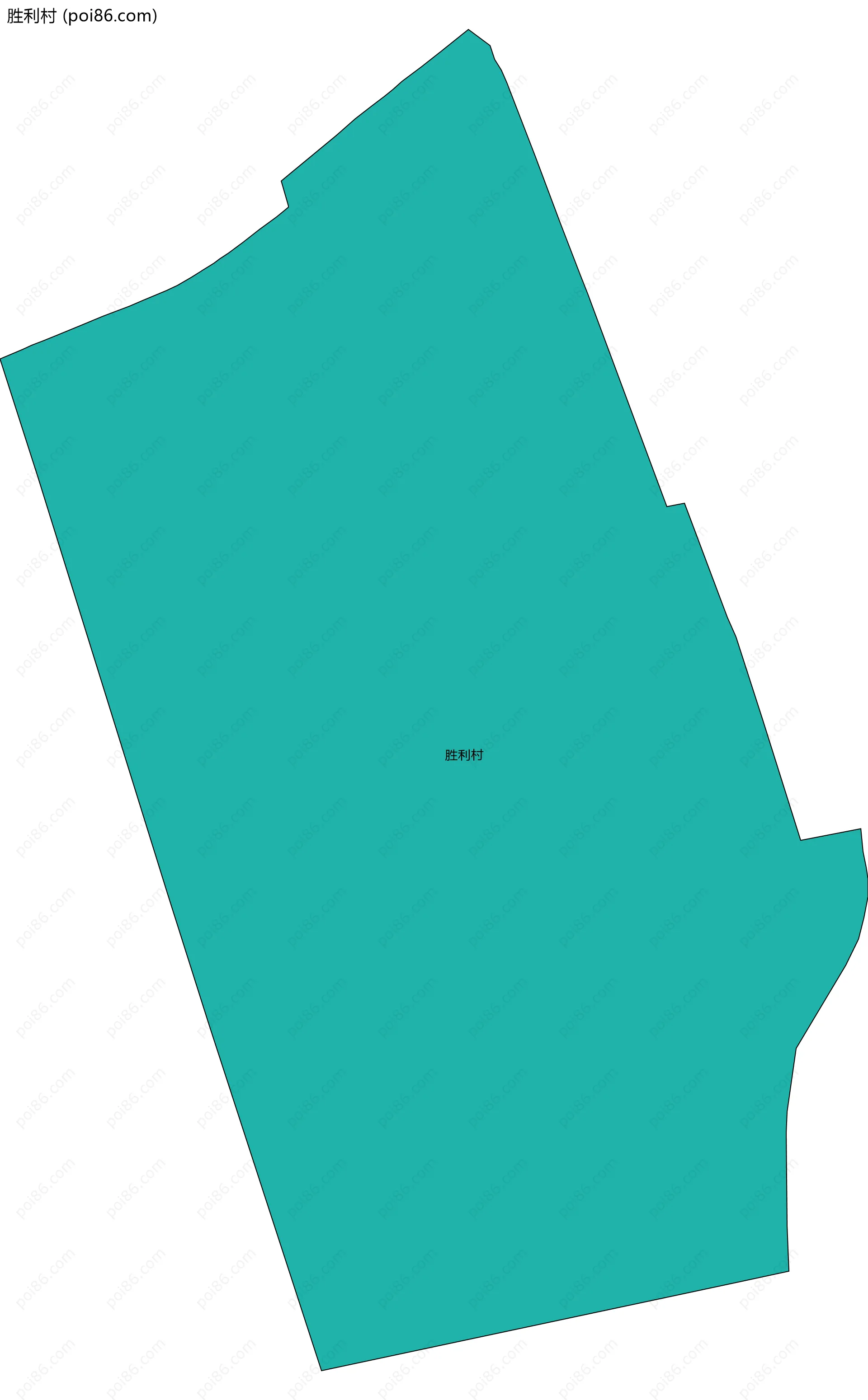 胜利村边界地图