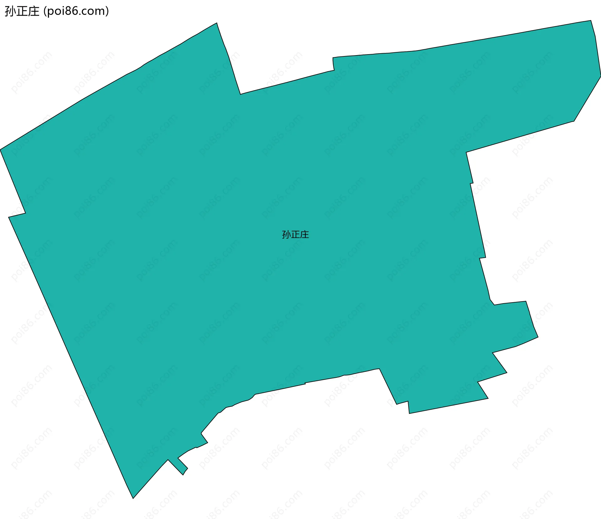 孙正庄边界地图