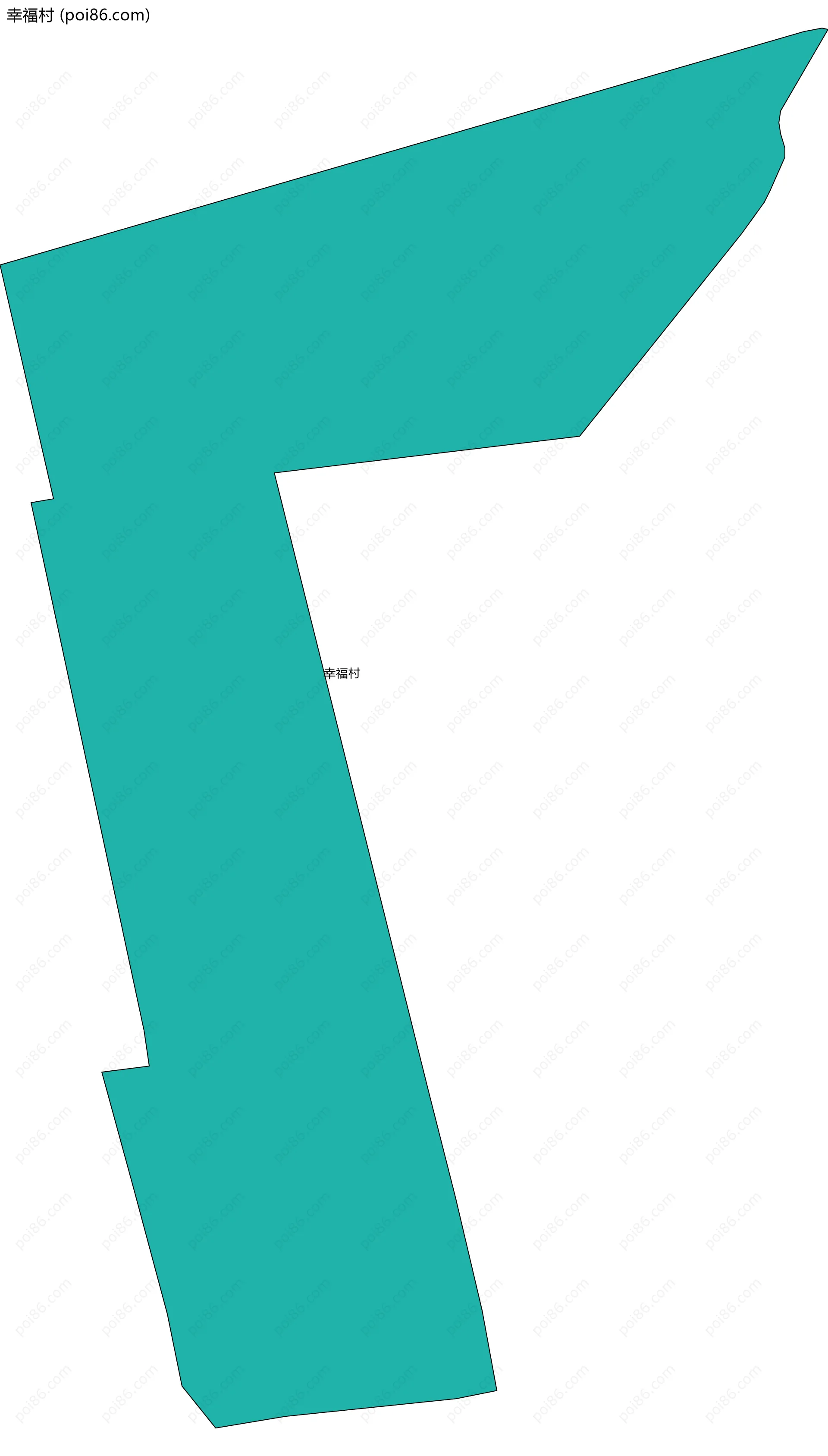 幸福村边界地图