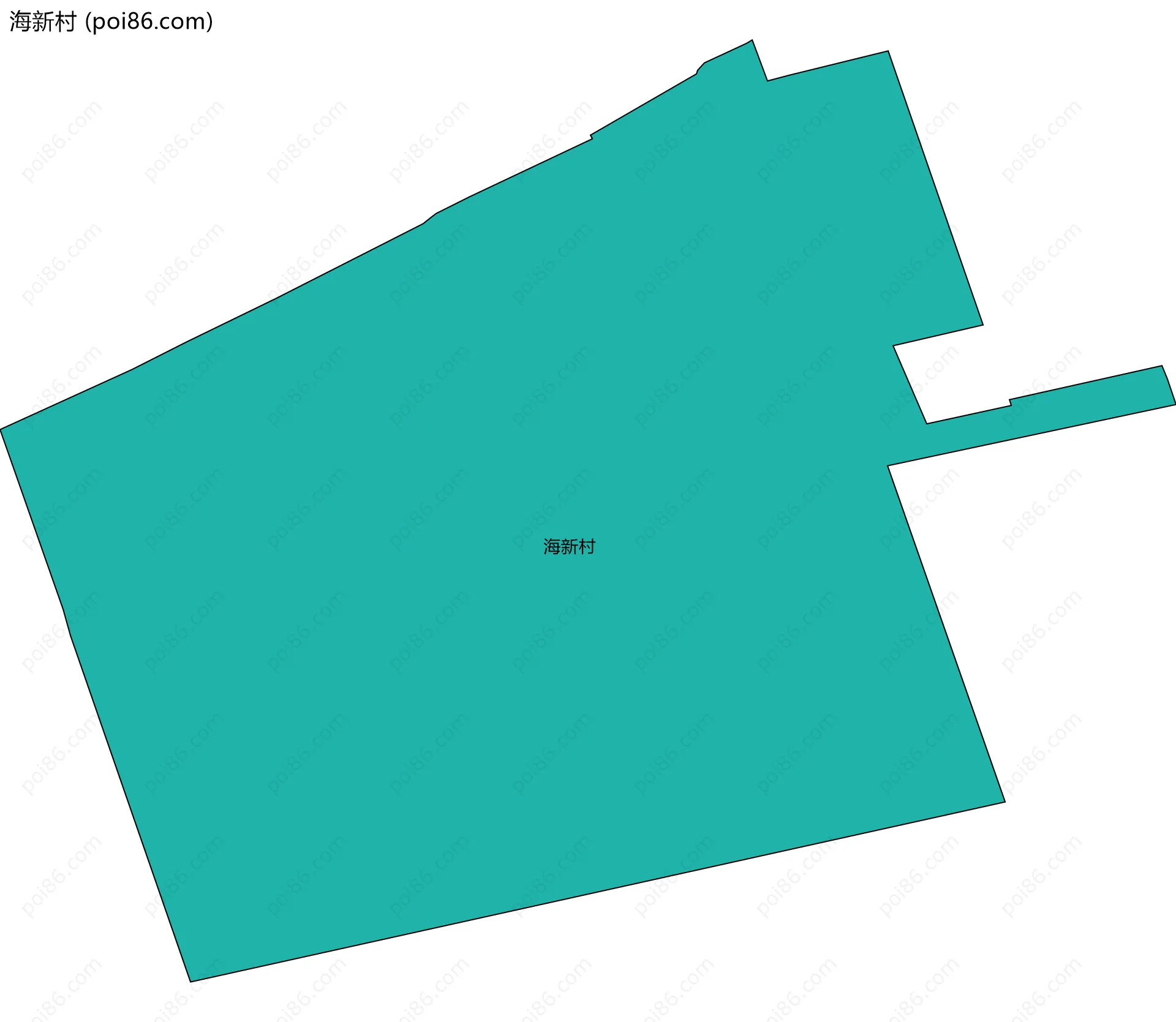 海新村边界地图