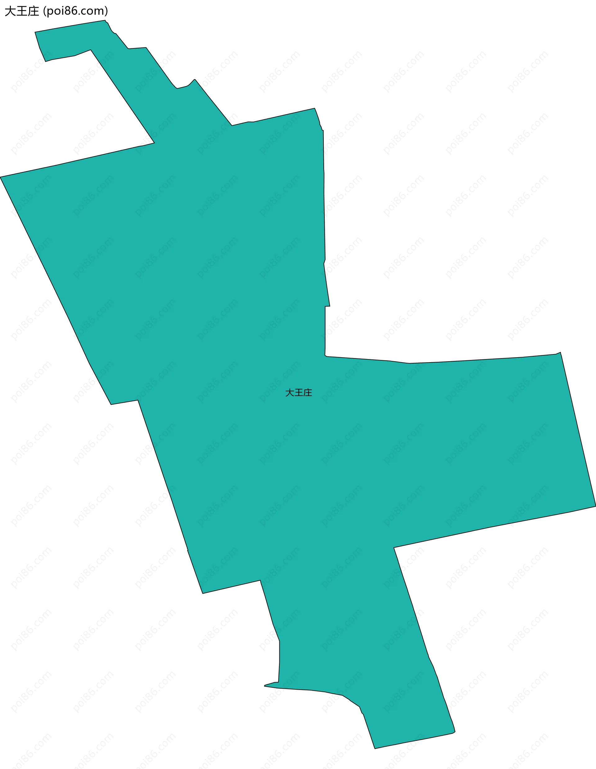 大王庄边界地图