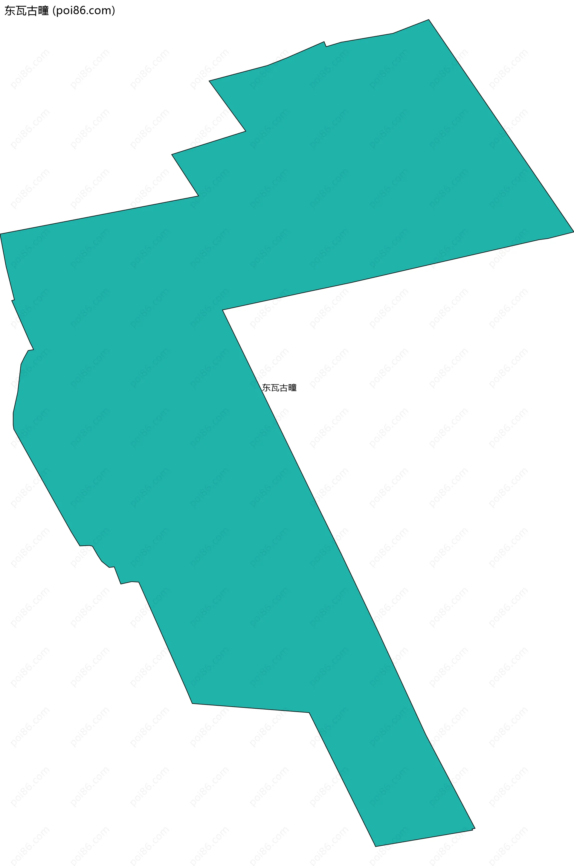 东瓦古疃边界地图