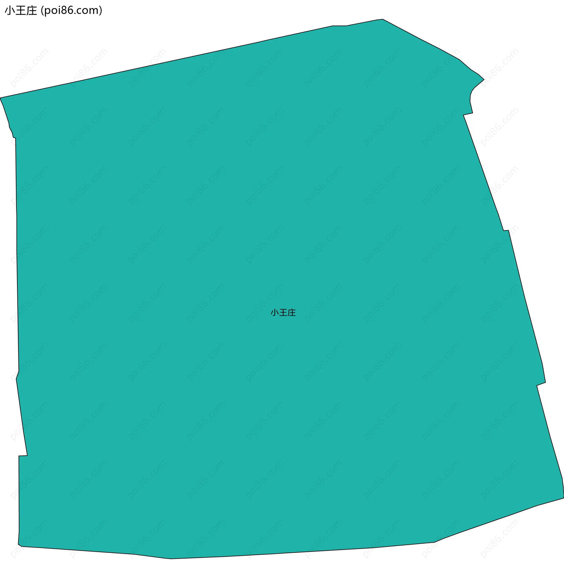 小王庄边界地图